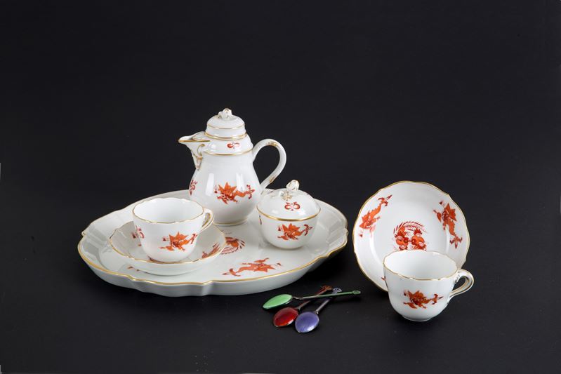 Servizio tête-à-tête Meissen drago Ming