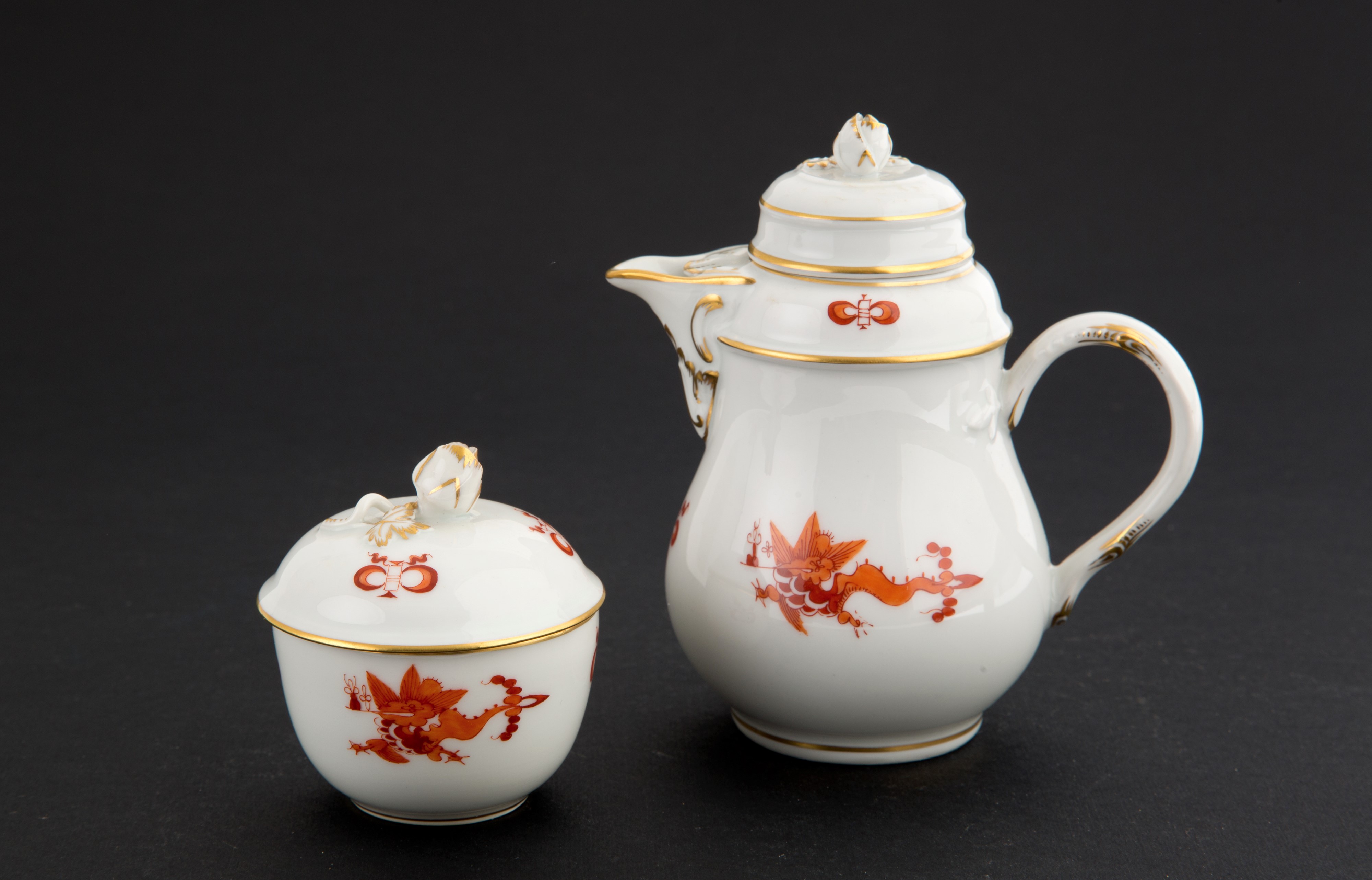 Servizio tête-à-tête Meissen drago Ming