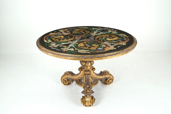 Table with scagliola top