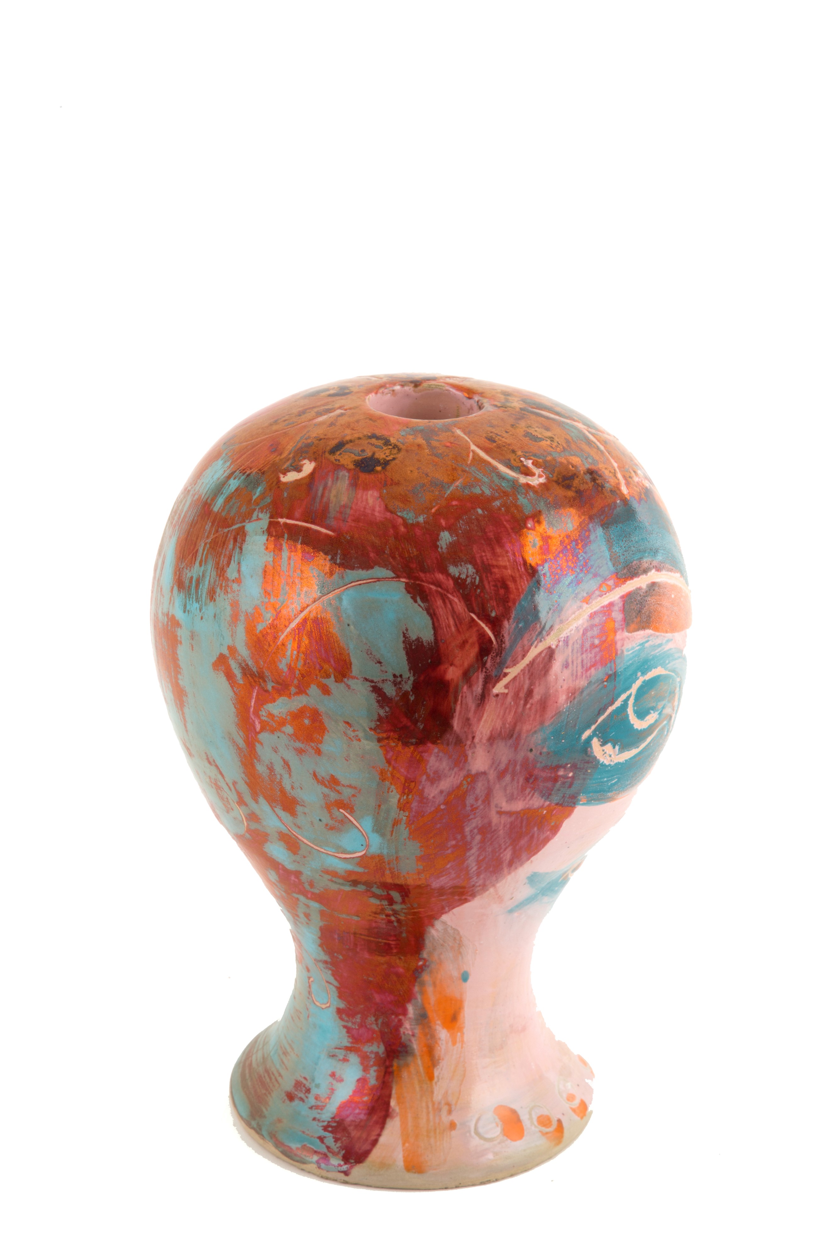 Bruno Ceccobelli - Scultura in Ceramica "testa"