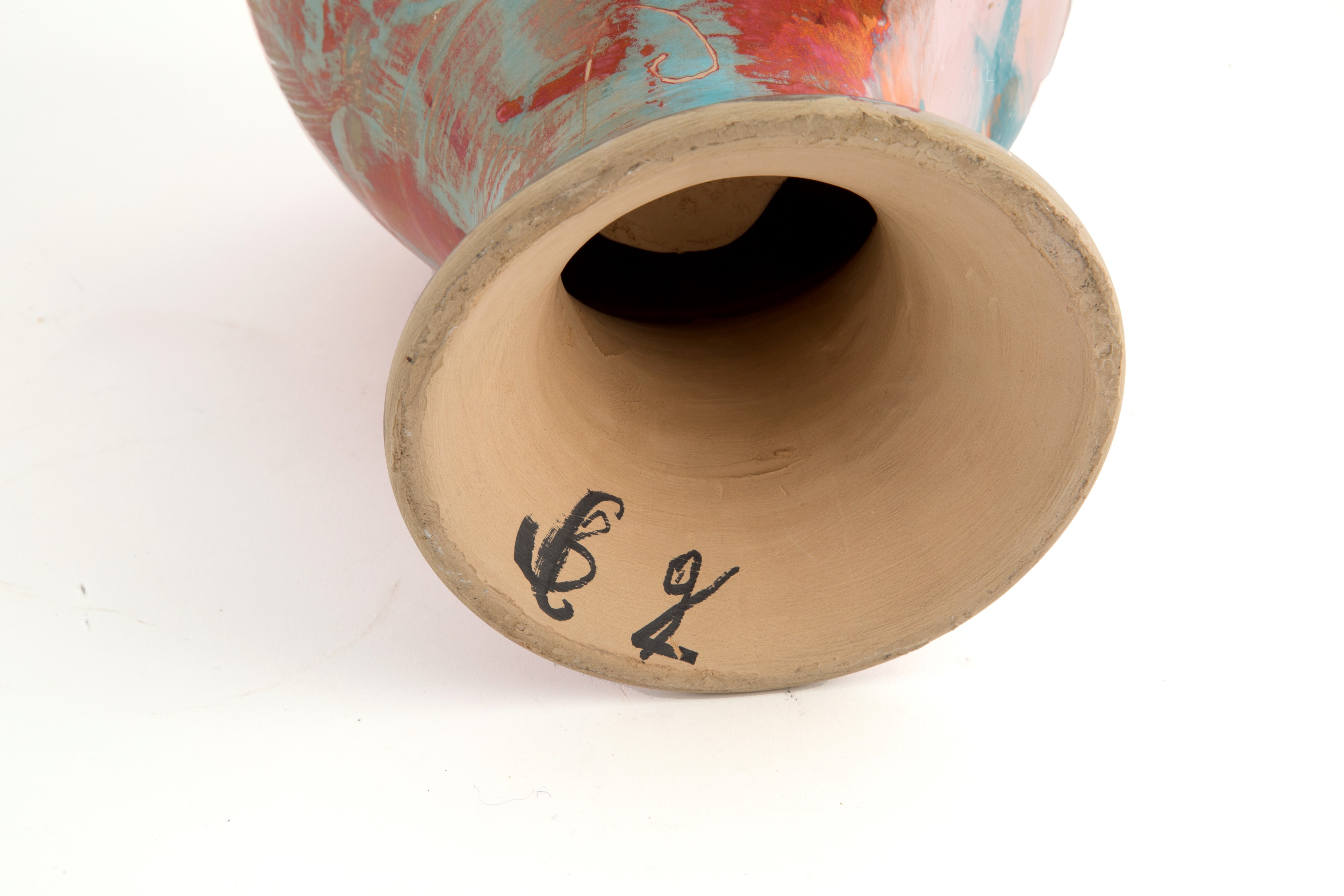 Bruno Ceccobelli - Scultura in Ceramica "testa"