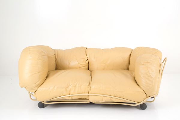 FRANCESCO BINFARE' - Two-seater sofa mod. Corbeille for EDRA