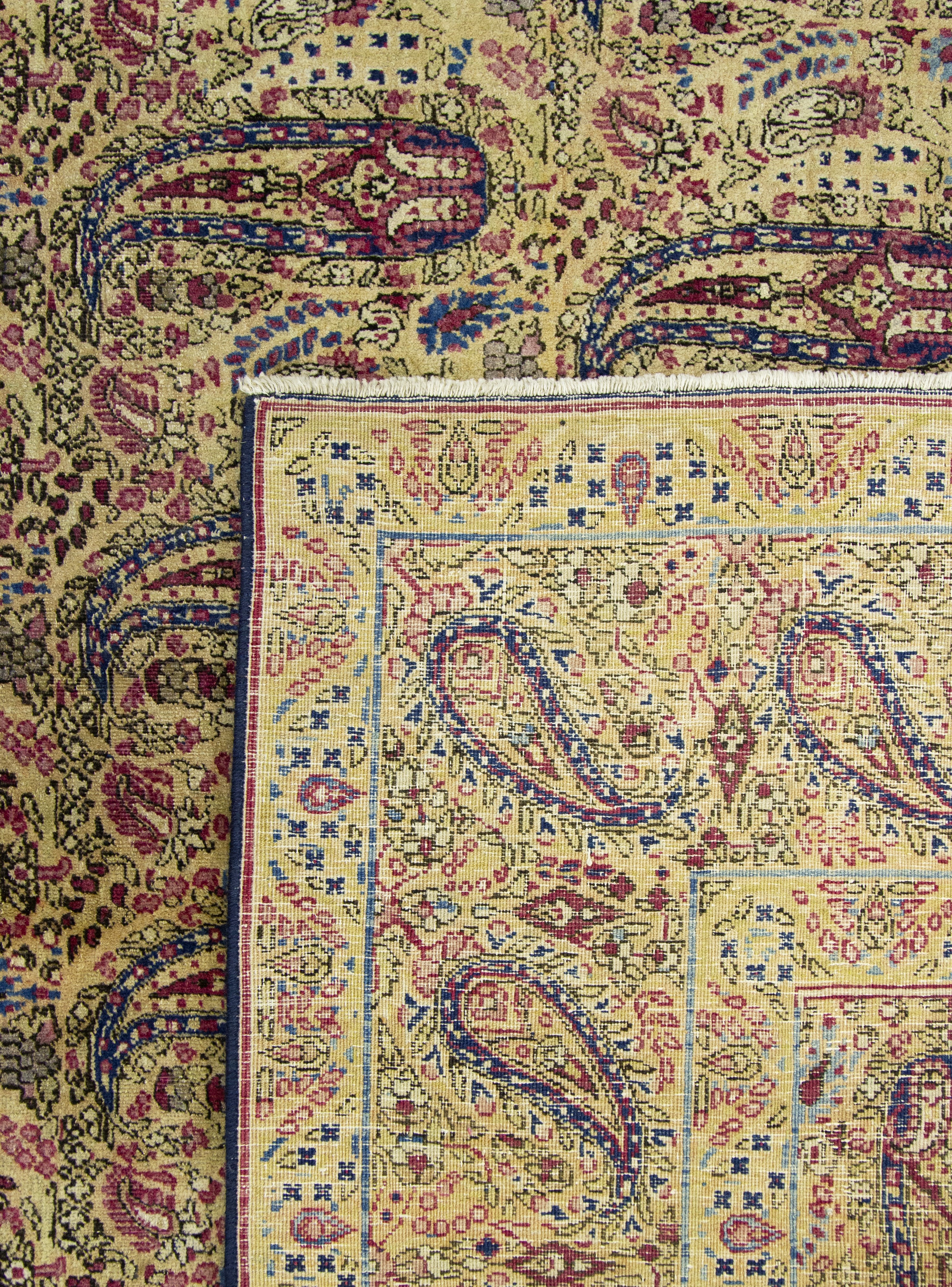 Kirman, Tappeto con motivo a Botteh, Persia, seconda metà del XIX secolo