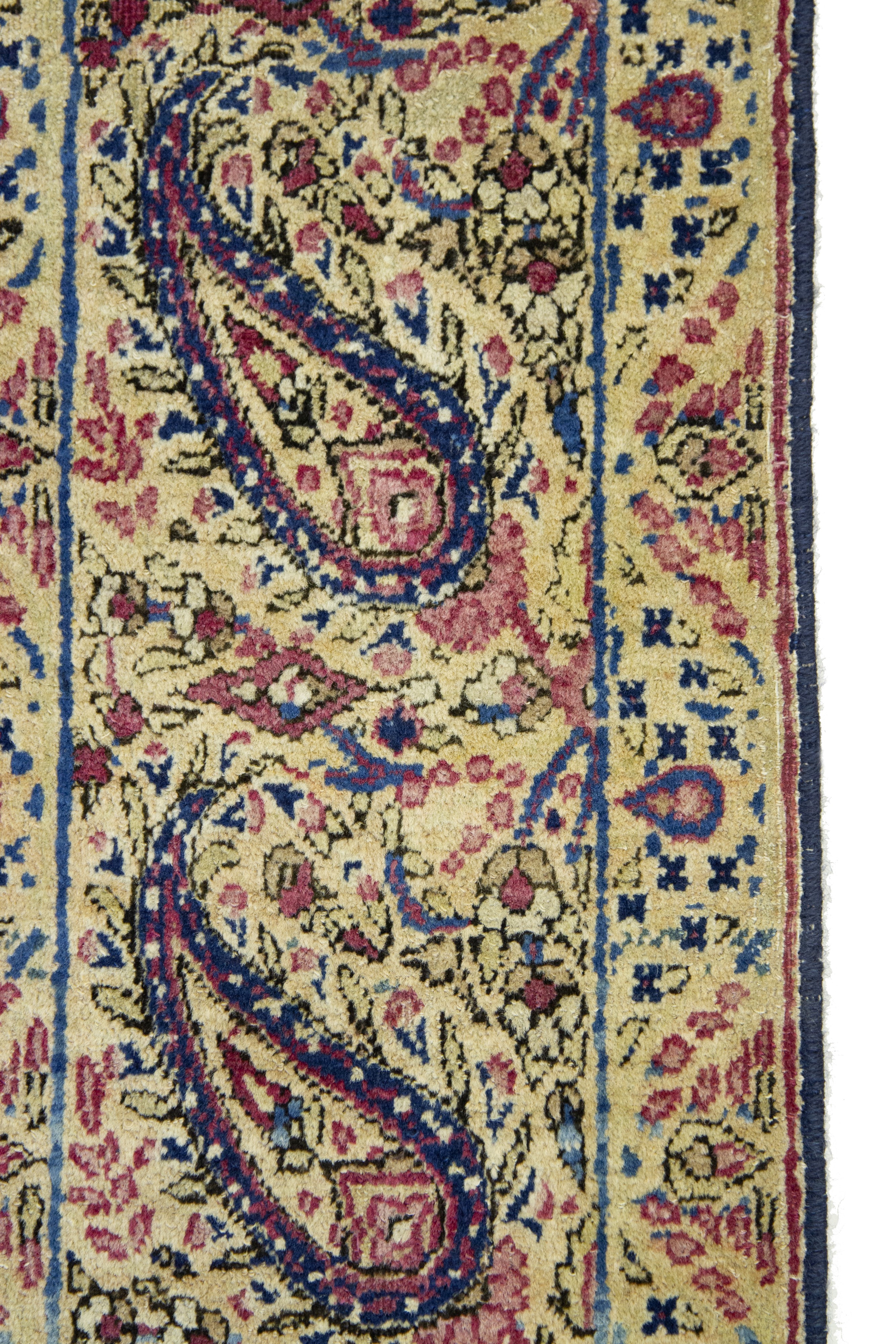 Kirman, Tappeto con motivo a Botteh, Persia, seconda metà del XIX secolo