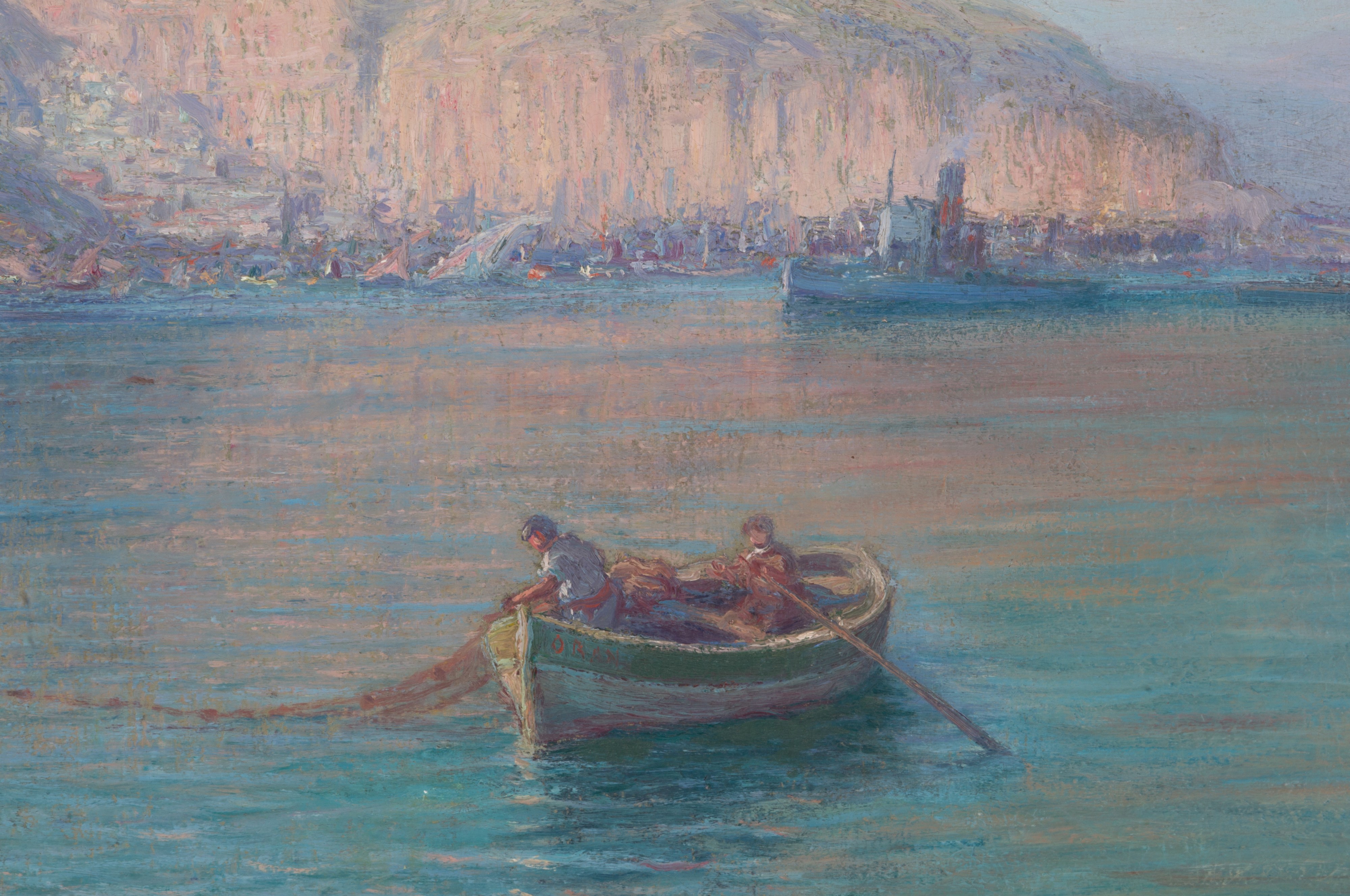 Primitif Bono - Dipinto "paesaggio Costa Azzurra"