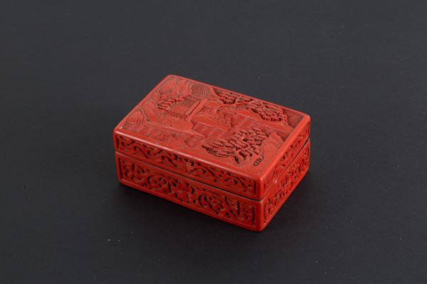 Red lacquer box