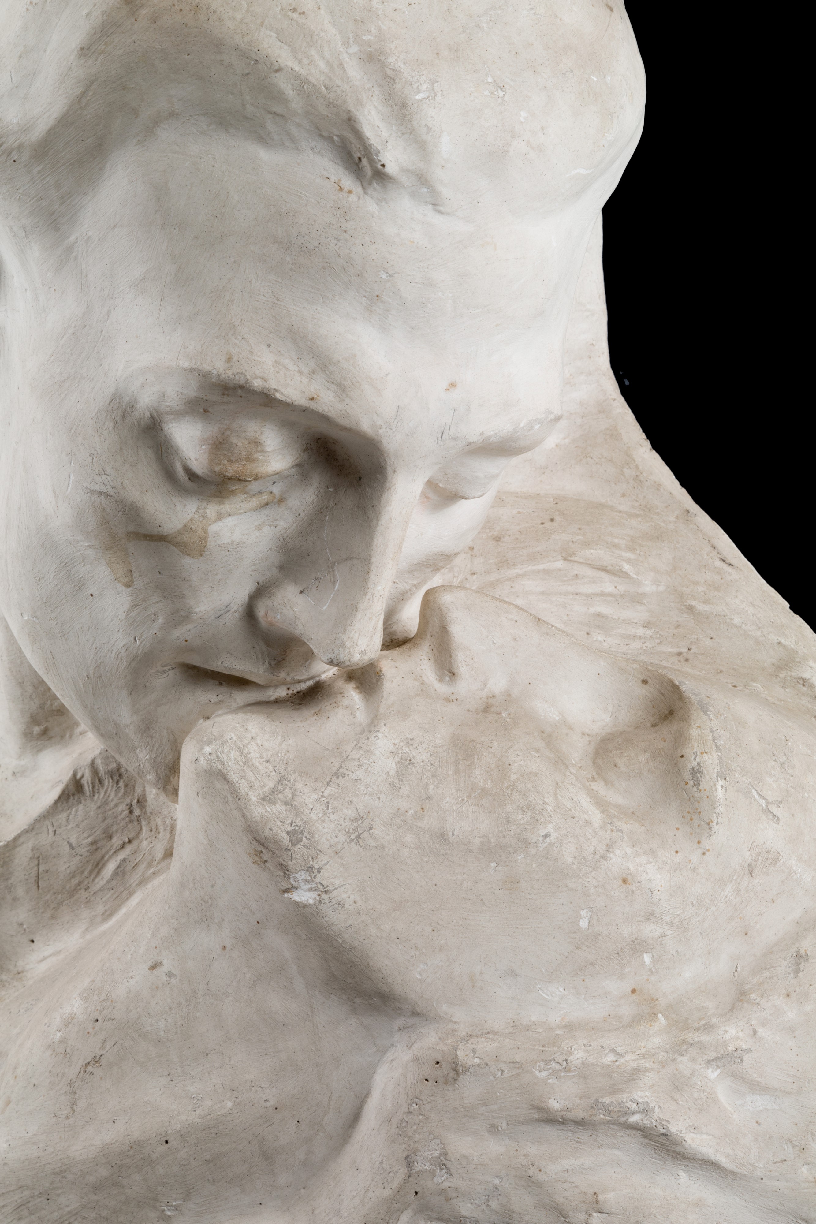 Scultura in Gesso "bacio"