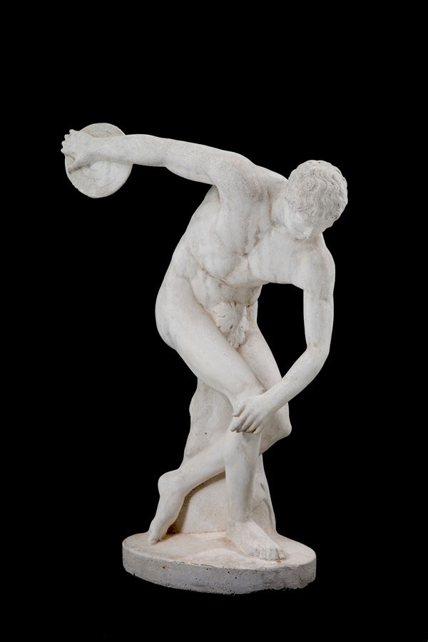 Plaster sculpture "DISCOBOLUS"