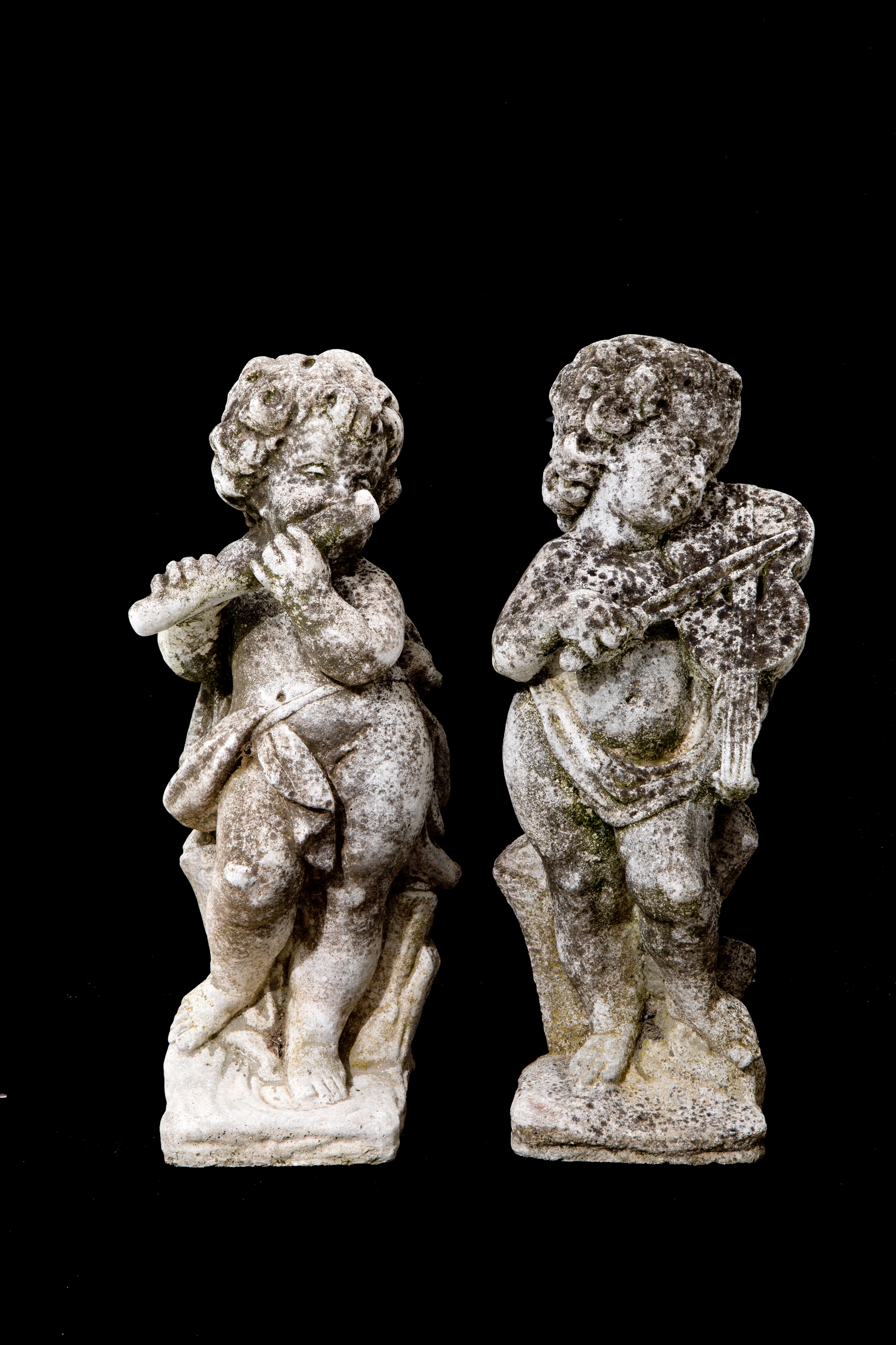 Quattro Sculture "putti Musicanti