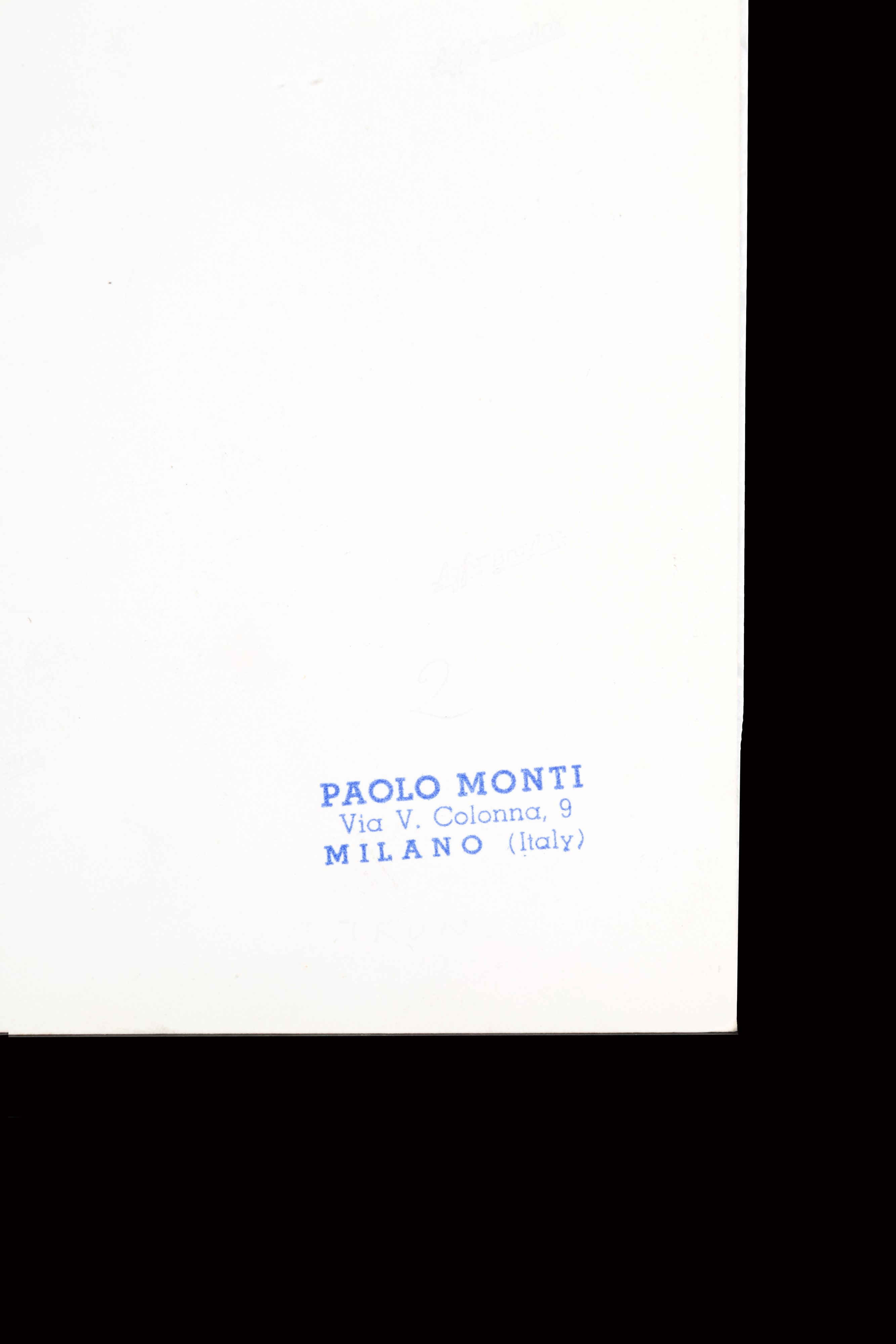 Paolo Monti - "senza Titolo"