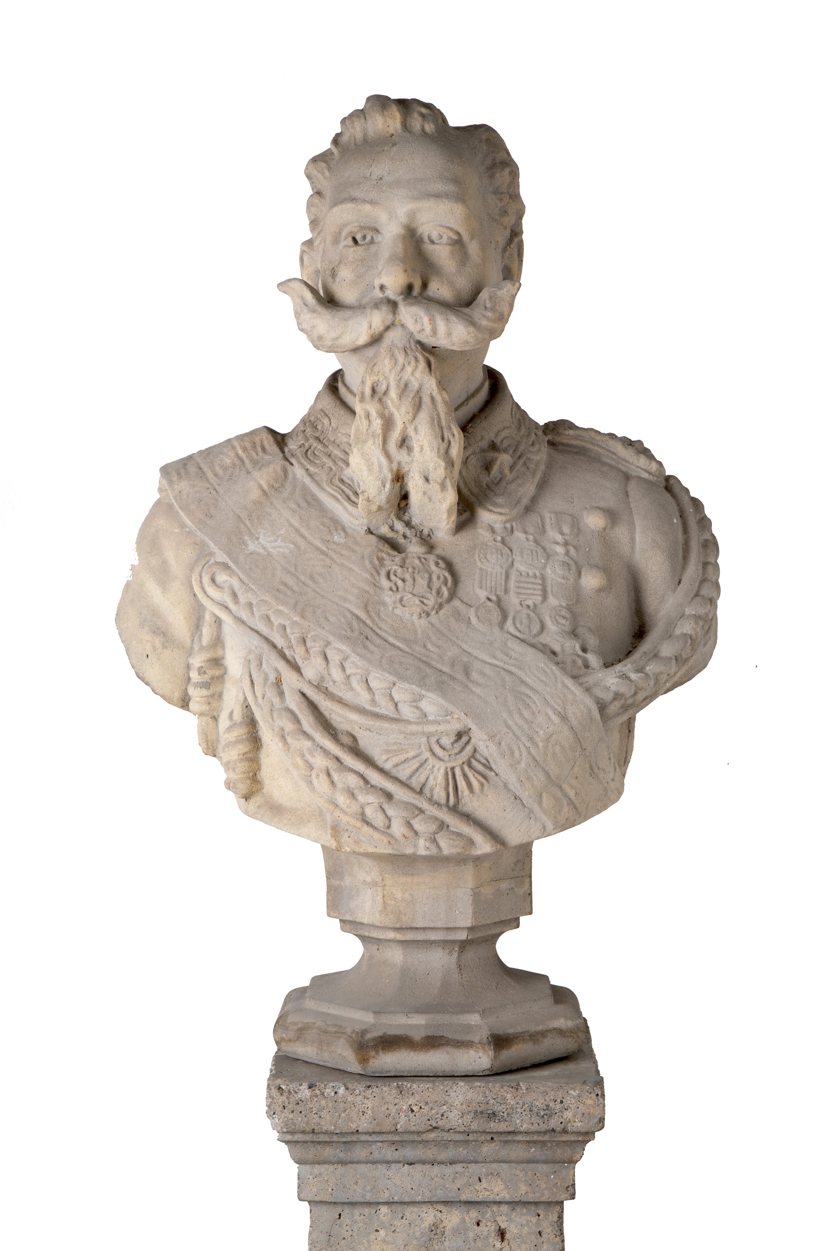 Scultura "BUSTO DI VITTORIO EMANUELE II" con colonna