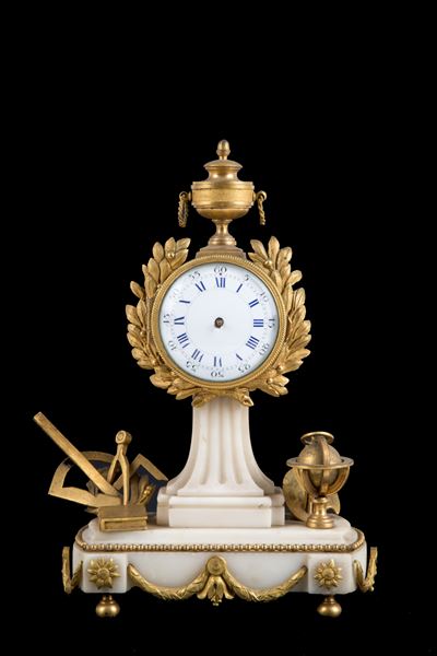 Orologio in Marmo e Bronzo