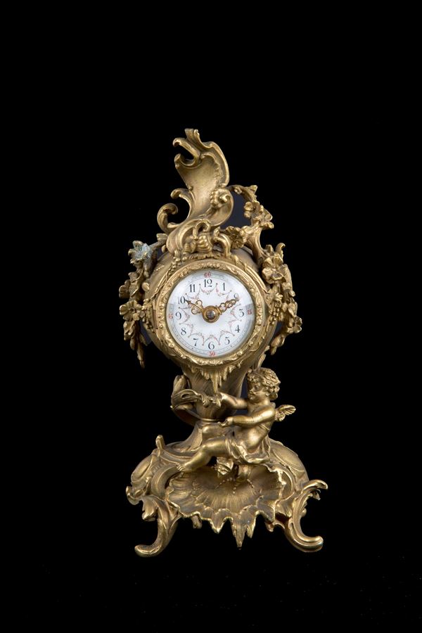 Small bronze clock