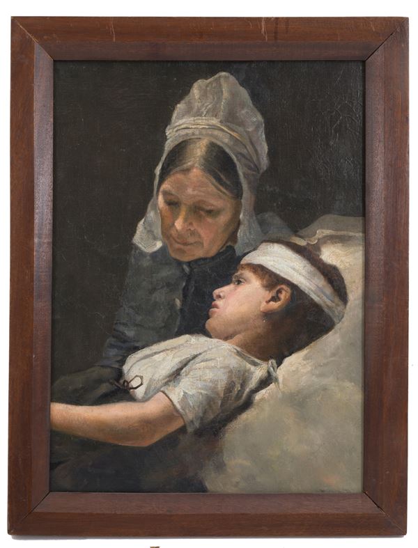 Dipinto "NONNA CON BAMBINO"