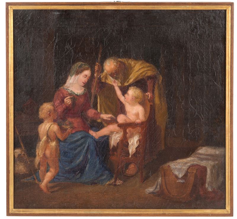 Dipinto "sacra Famiglia con San Giovannino"