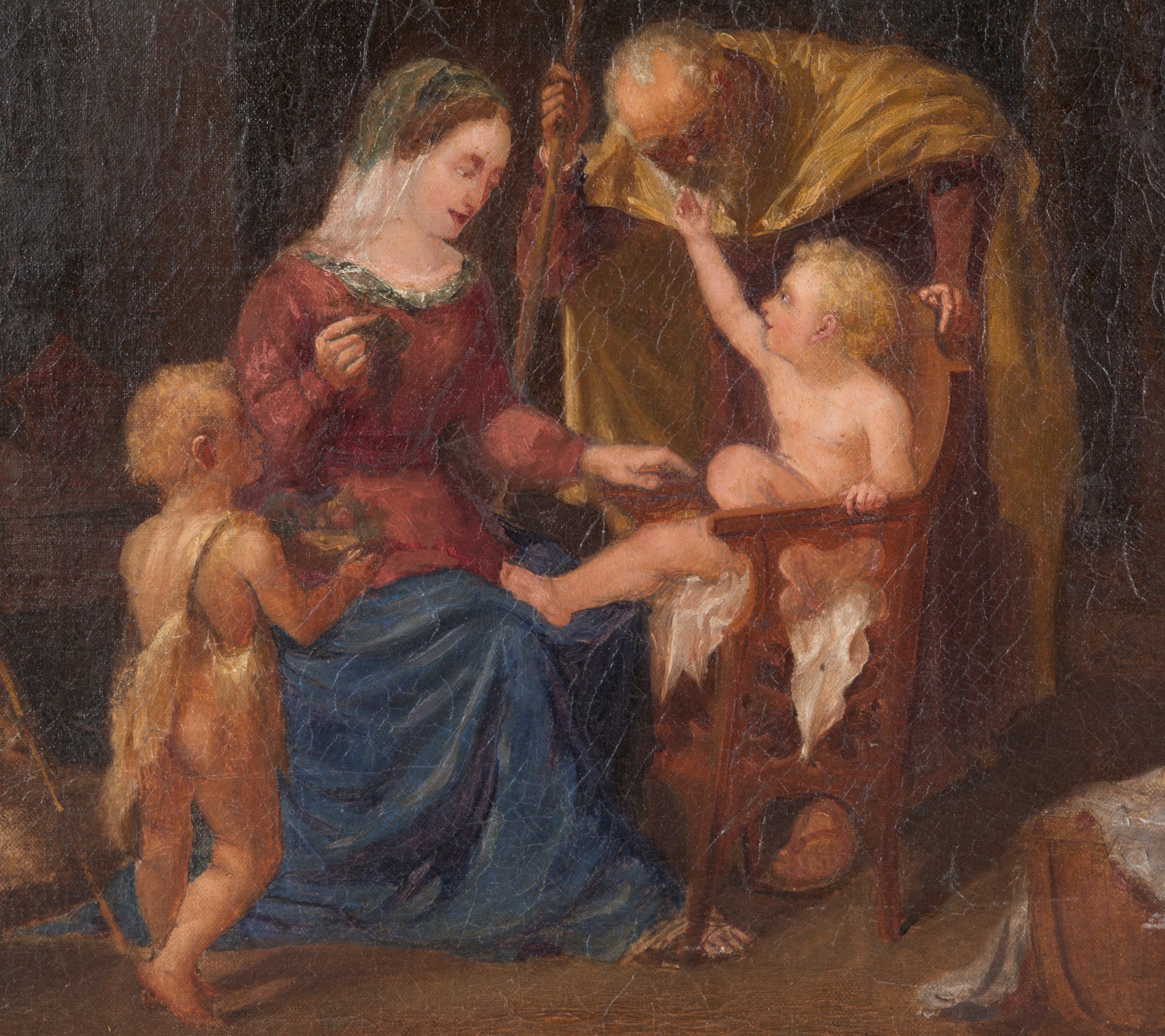 Dipinto "sacra Famiglia con San Giovannino"