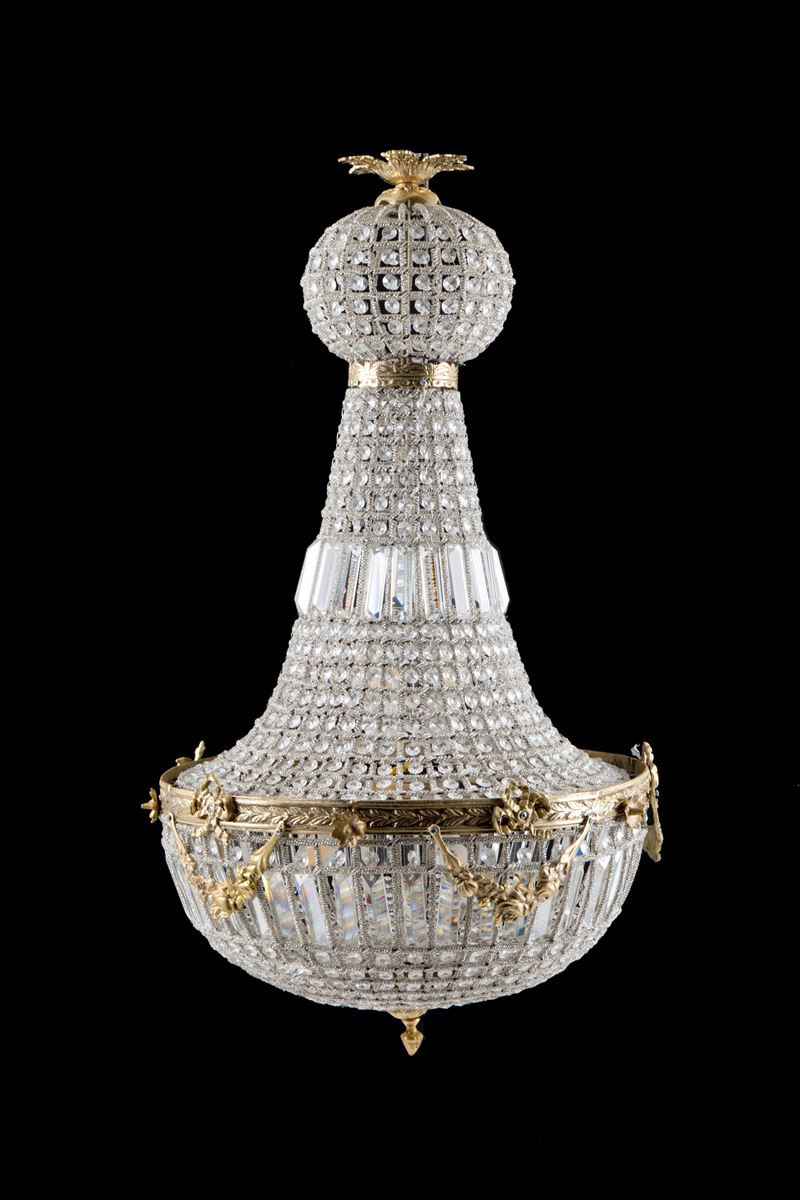 Lampadario a mongolfiera