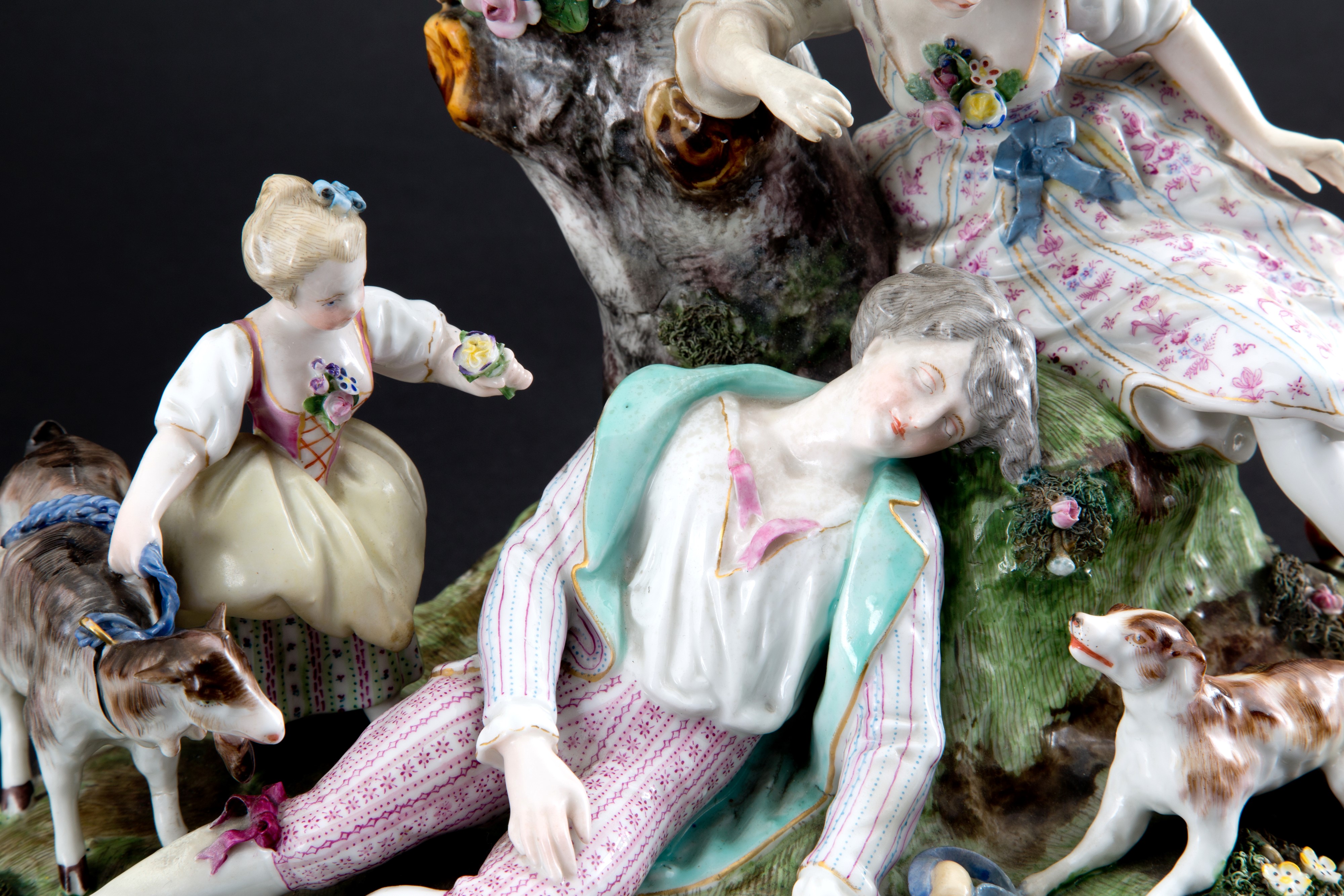 Gruppo in Porcellana di Meissen
