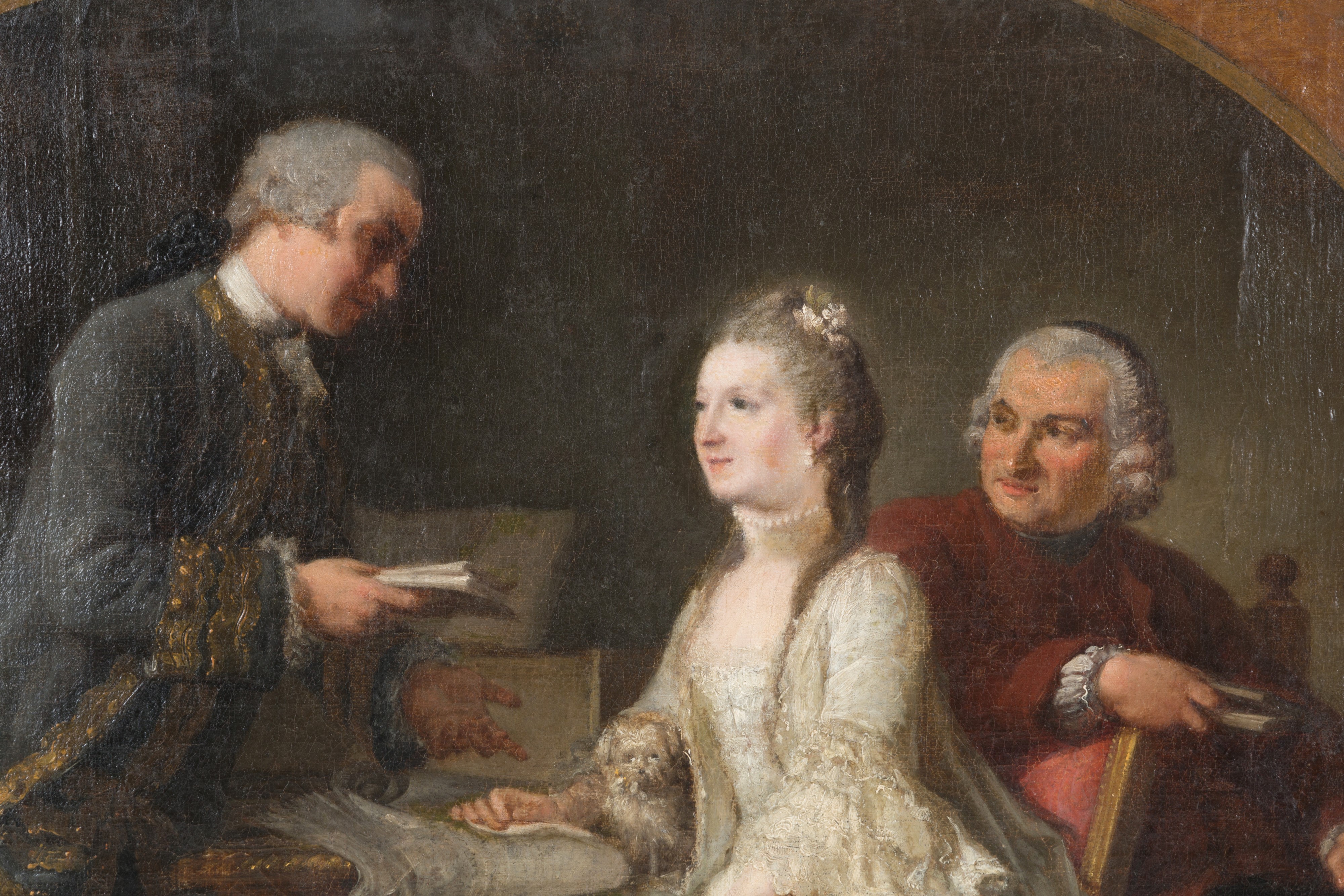 Dipinto "scena di Corte"