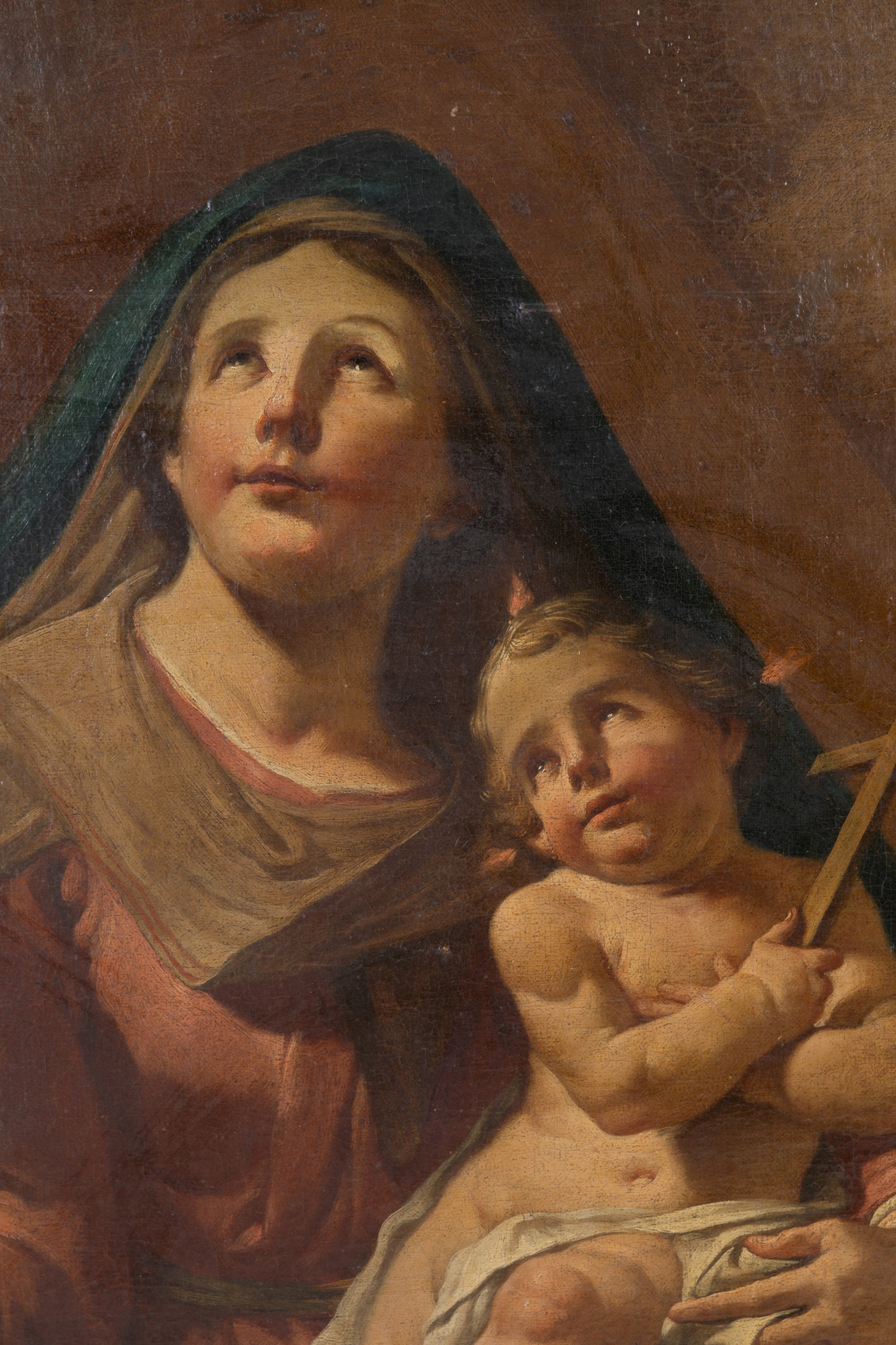 Dipinto "madonna con Bambino e Angeli"