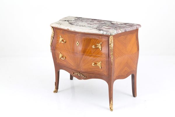 Chest of drawers with marble top
