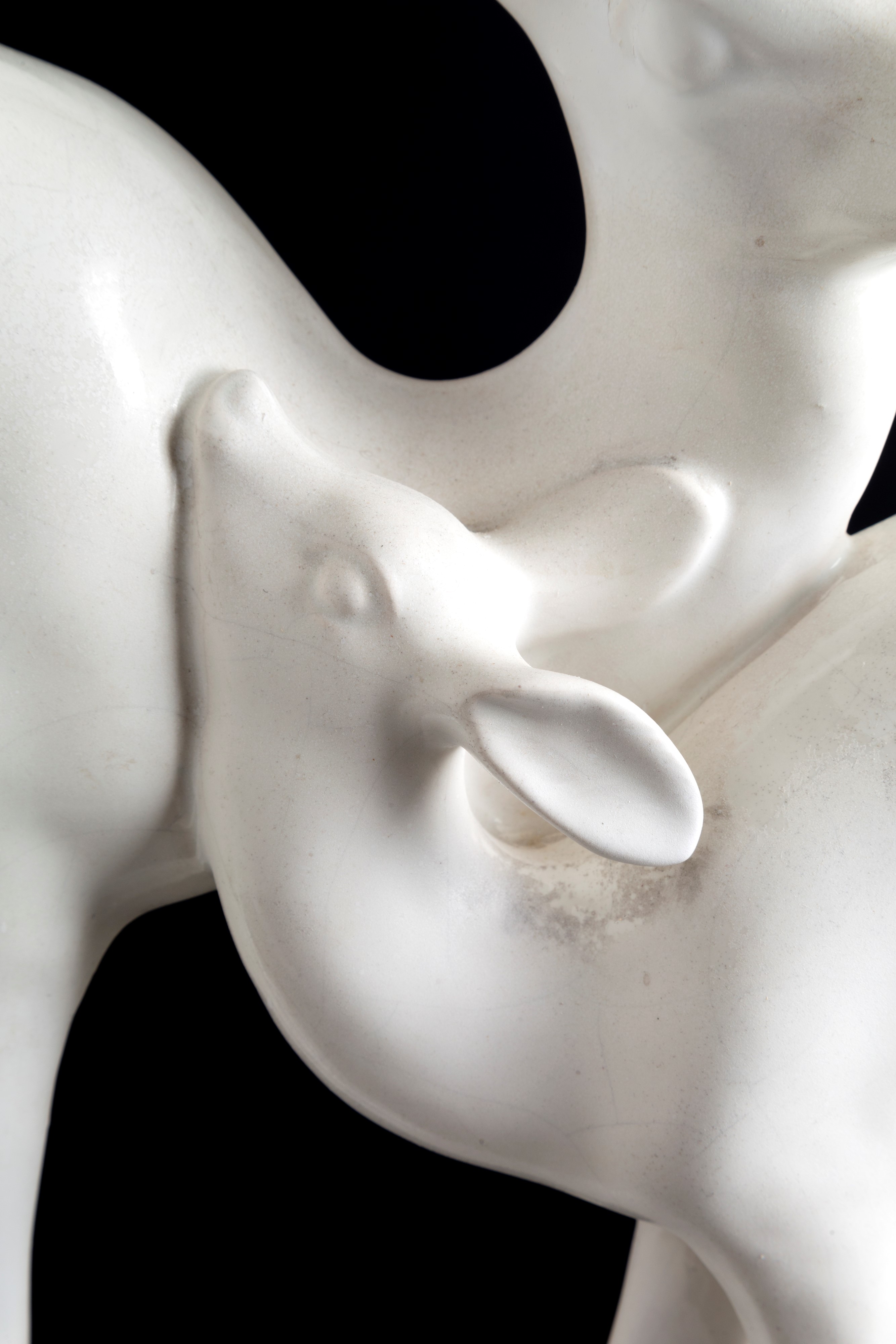 Ugo Zaccagnini - Gruppo in Ceramica "cerbiatti"