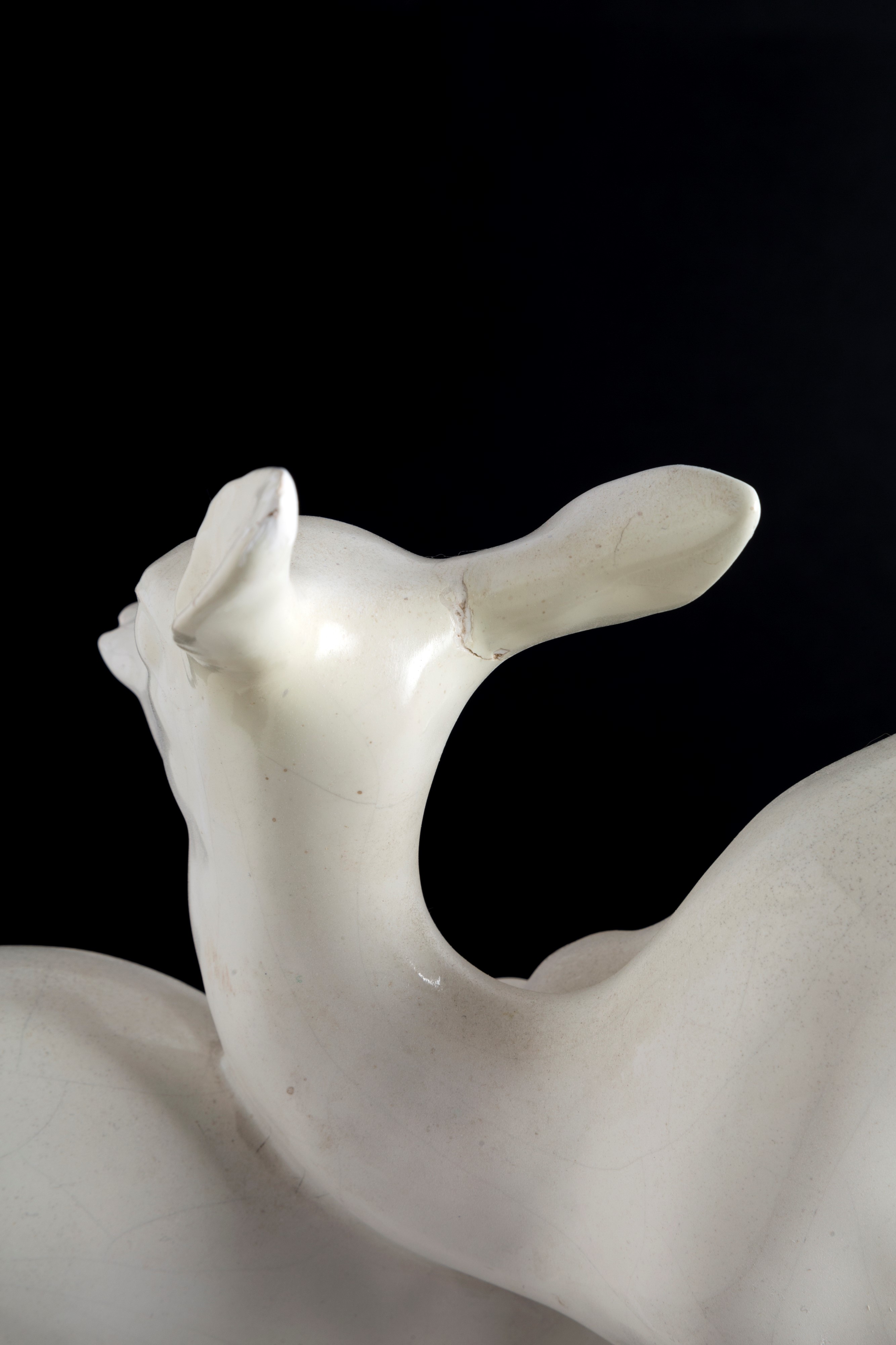 Ugo Zaccagnini - Gruppo in Ceramica "cerbiatti"