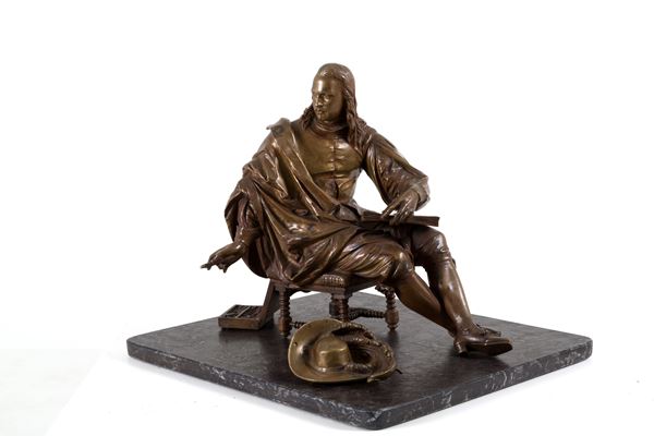 AUGUSTE JOSEPH PEIFFER - Sculpture "ARTIST"