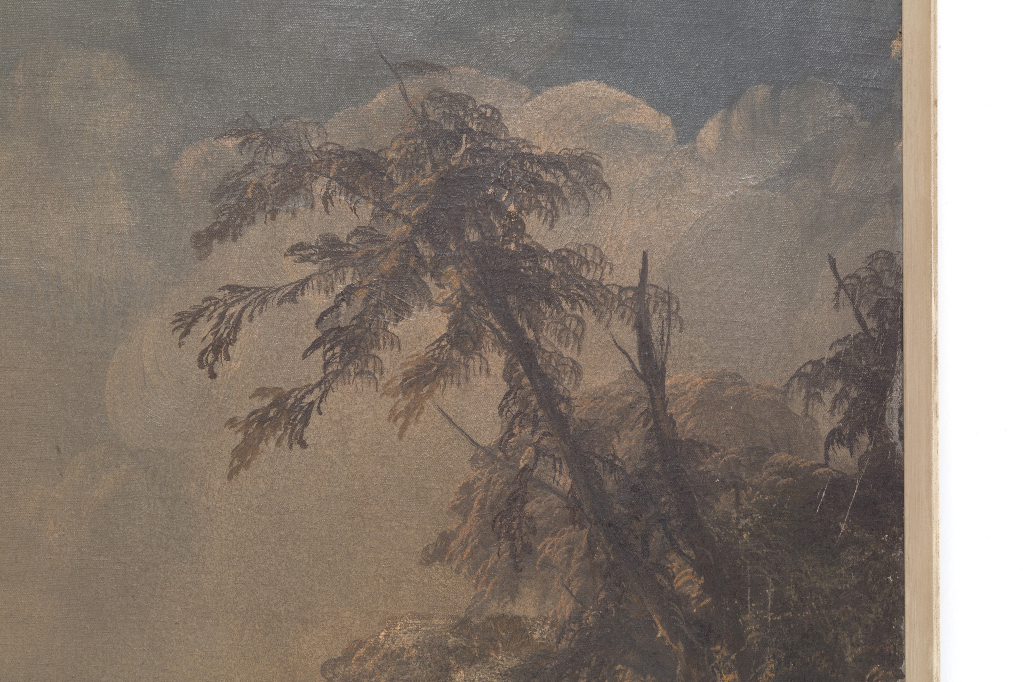 Emilio Orsenigo - Dipinto "paesaggio con Figure e Animali"