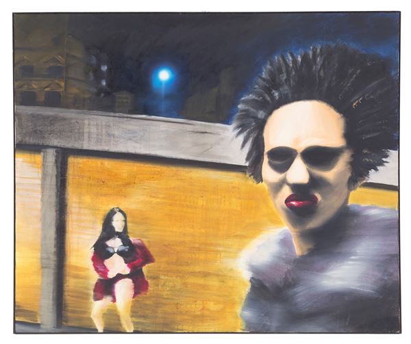 CORRADO ZENI - Painting "NIGHT LIFE"