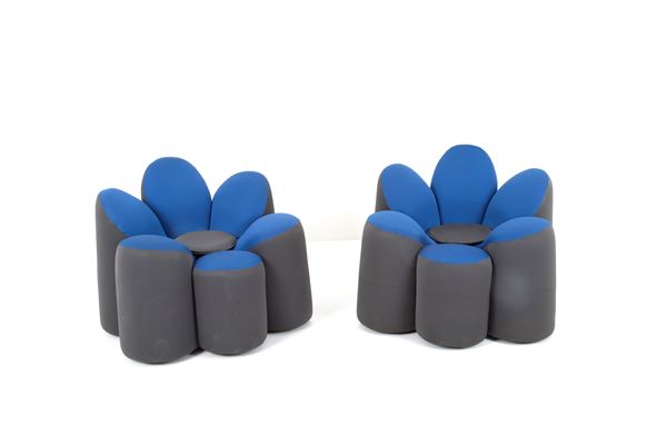 FABRICE BERRUX - Pair of Mayflower armchairs for ROCHE BOBOIS