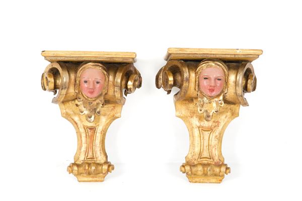 Pair of Louis XIV shelves