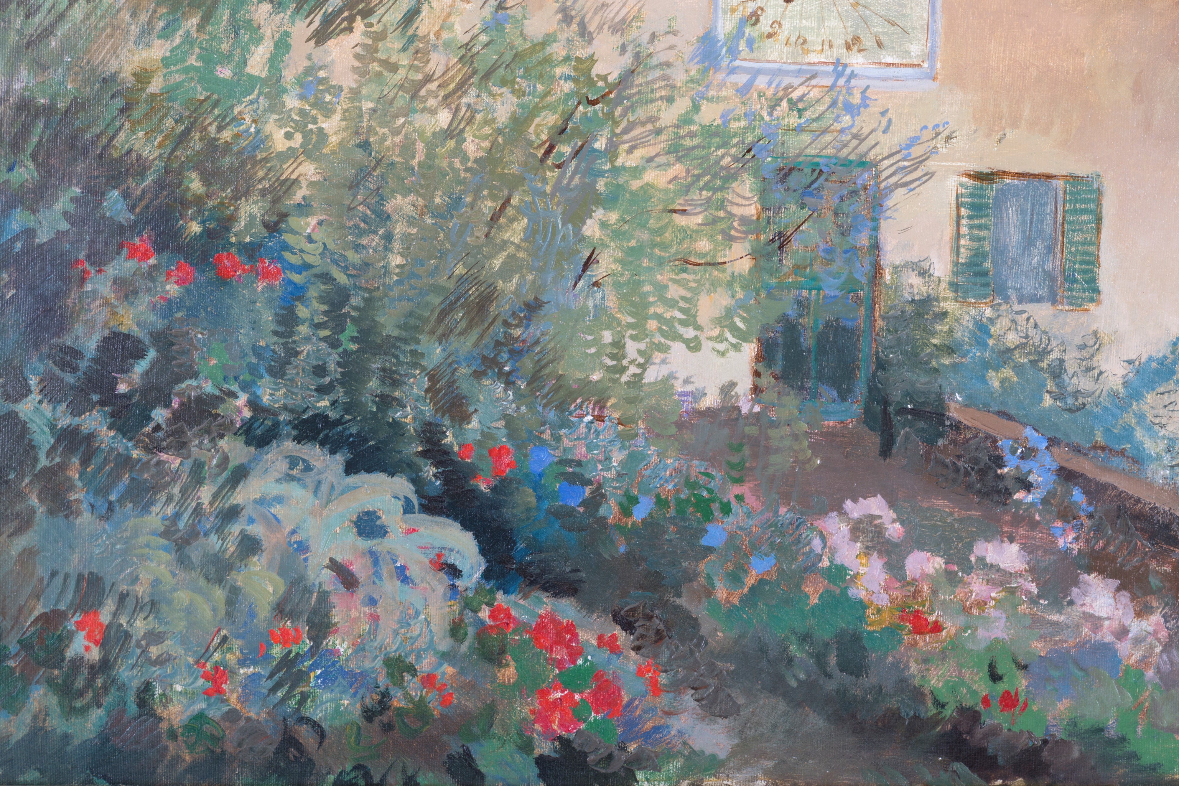 Michele Cascella - Dipinto "costa Ligure con Casa"