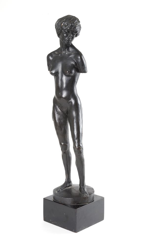 COSTANZO MONGINI - Bronze sculpture "FEMALE FIGURE&"