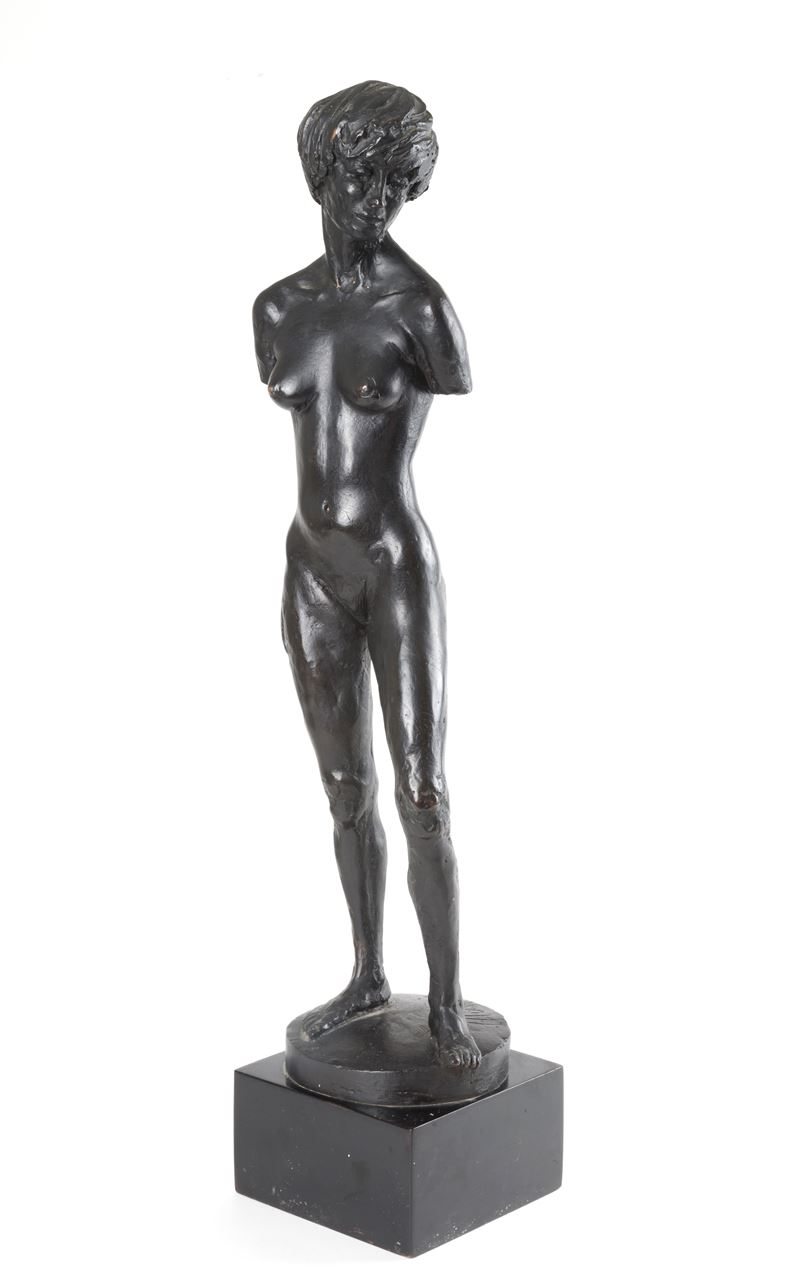 Costanzo Mongini - Scultura in Bronzo "figura Femminile"