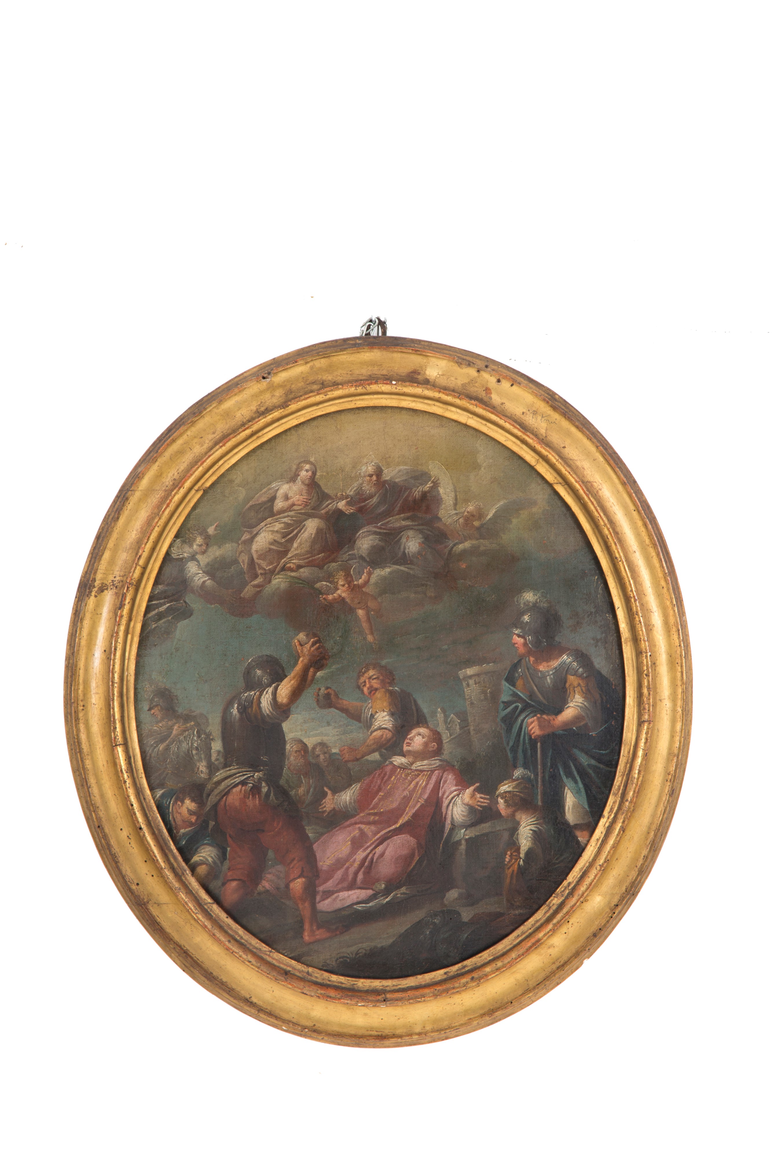 Francesco Pittoni - Coppia di Dipinti Ovali "soggetti Religiosi"