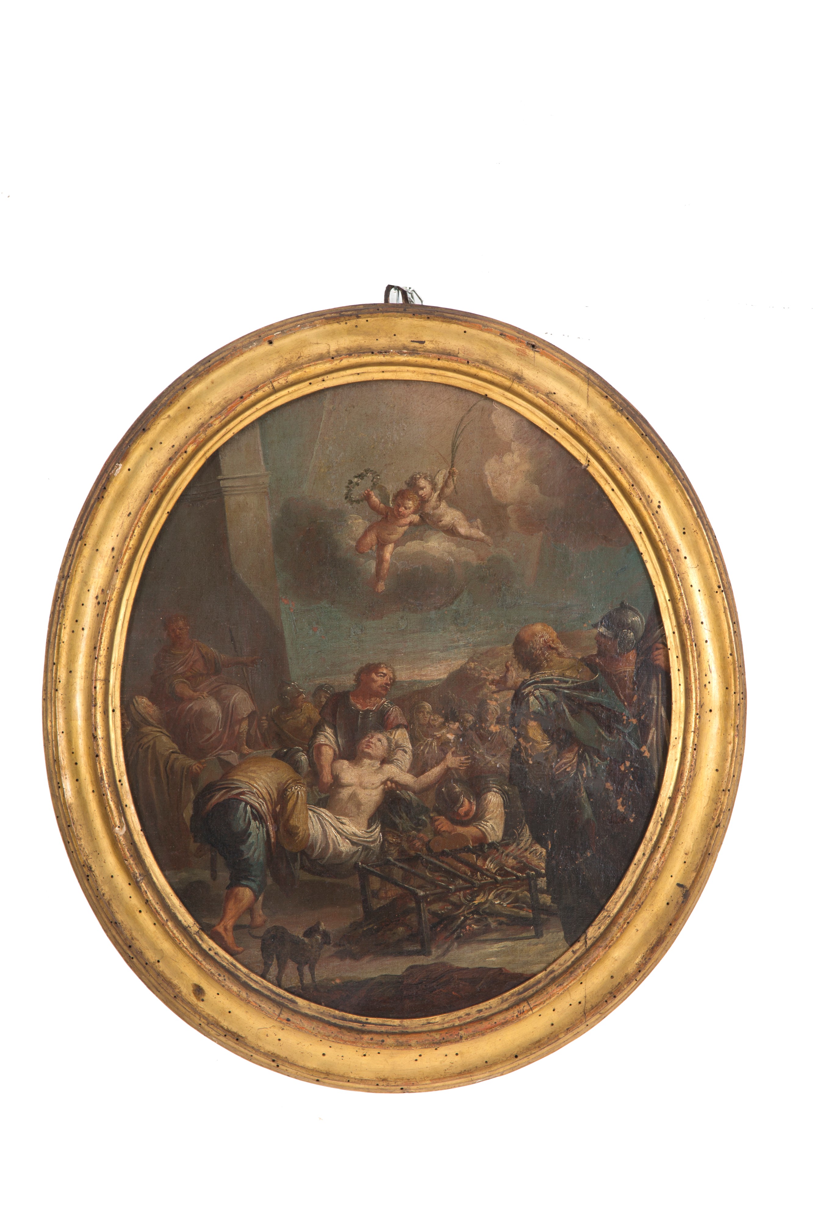Francesco Pittoni - Coppia di Dipinti Ovali "soggetti Religiosi"