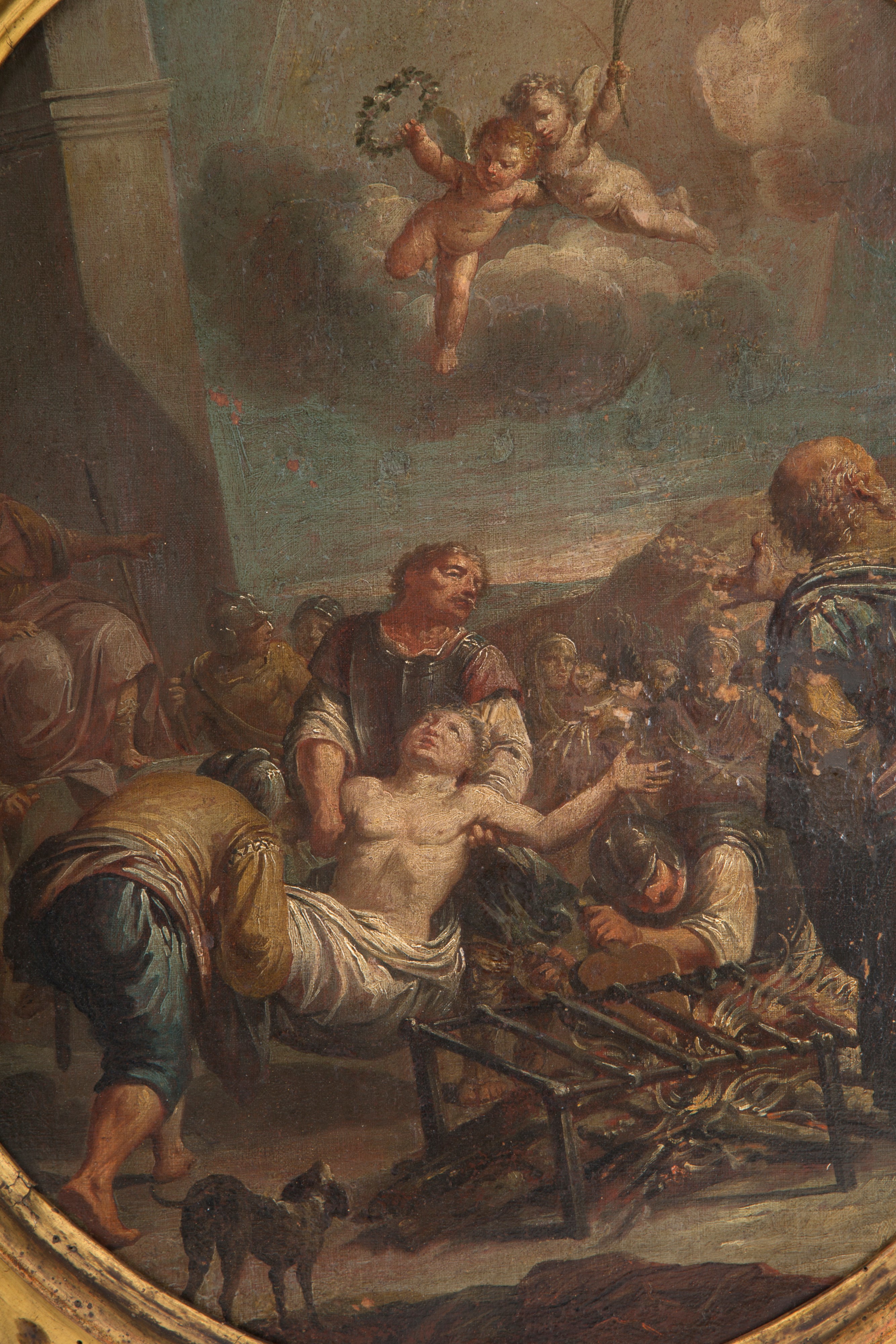 Francesco Pittoni - Coppia di Dipinti Ovali "soggetti Religiosi"