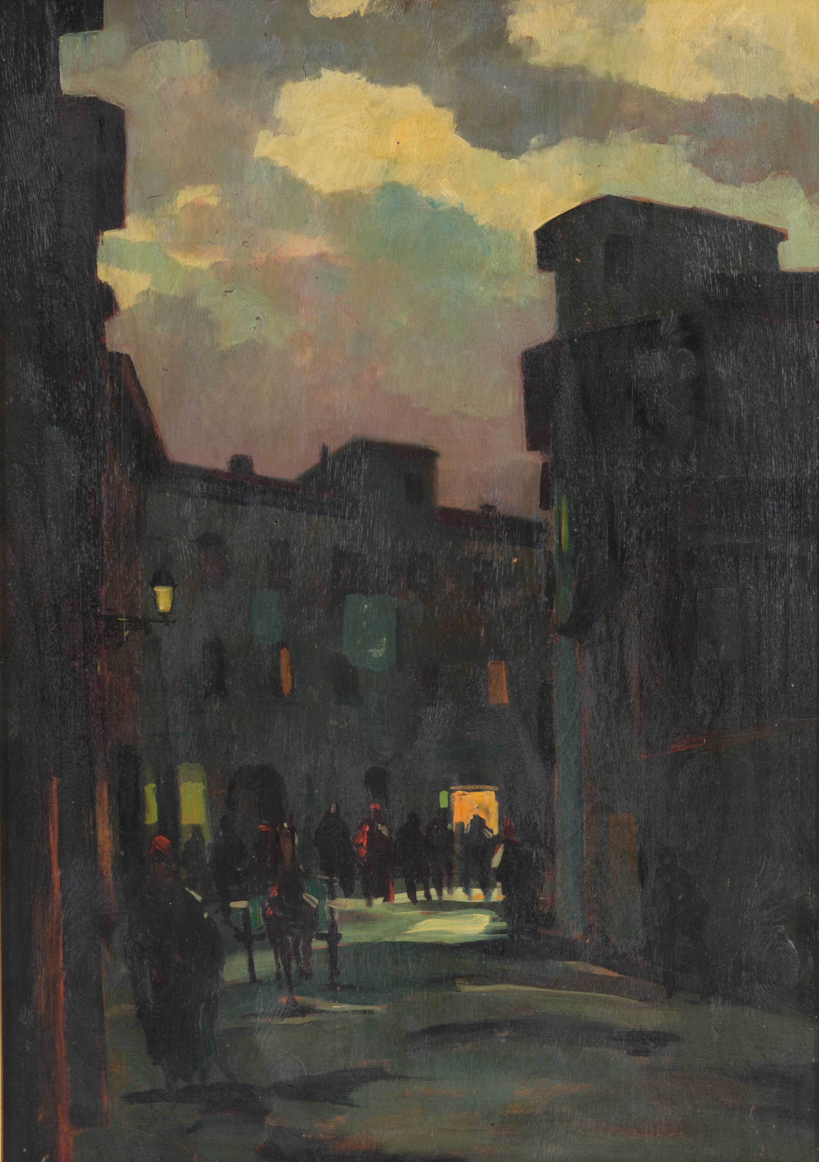 Renato Natali - Dipinto "scena Notturna"