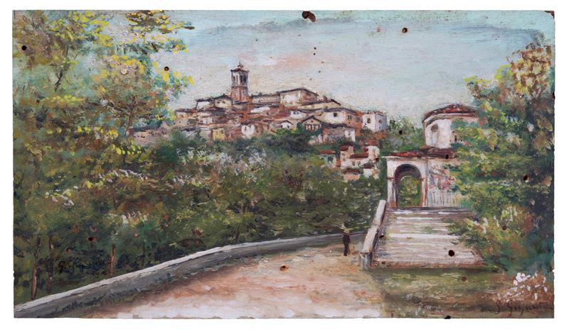 Gaetano Gigante - Dipinto "paesaggio Collinare"