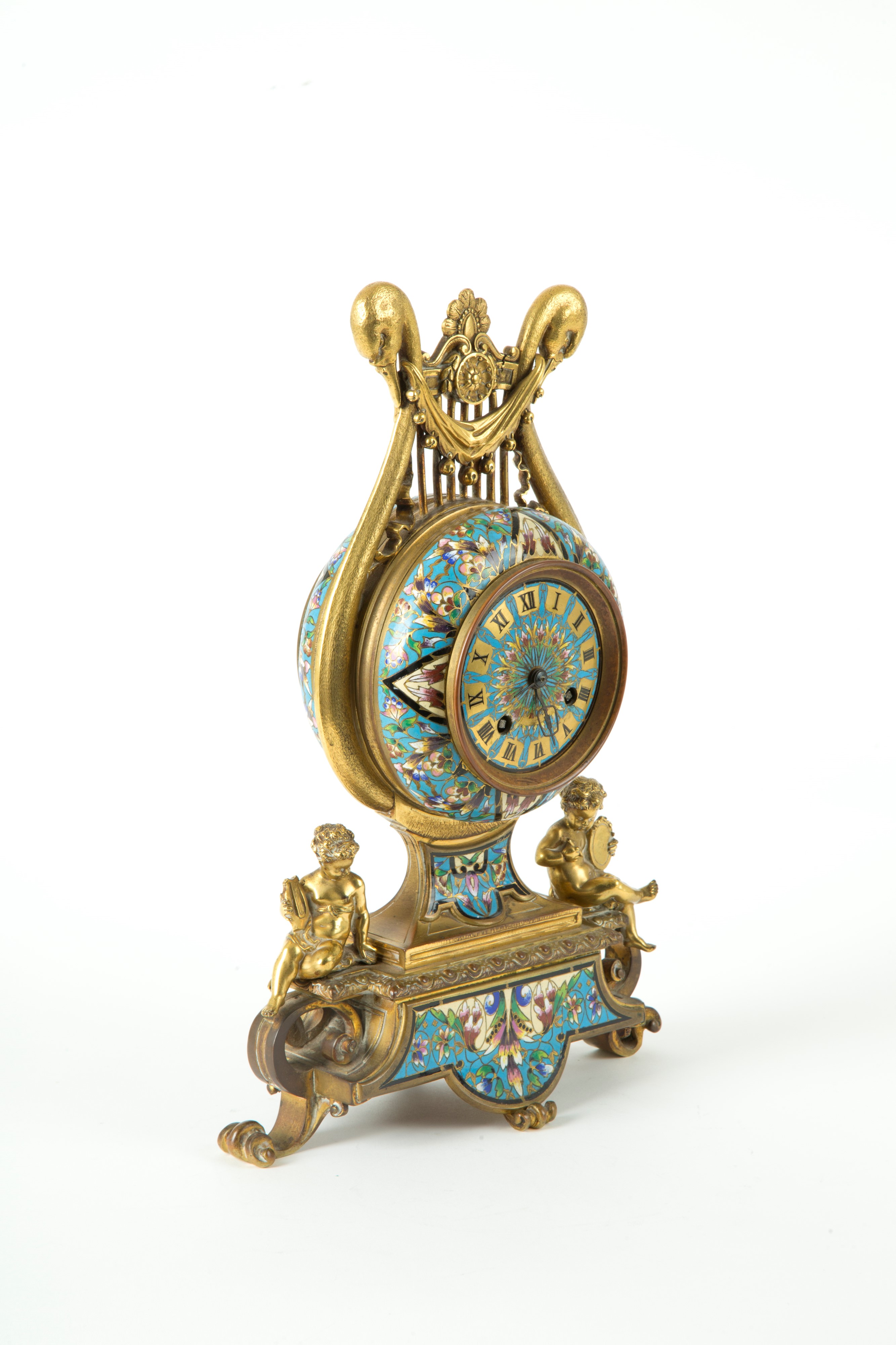 Orologio a Lira in Bronzo