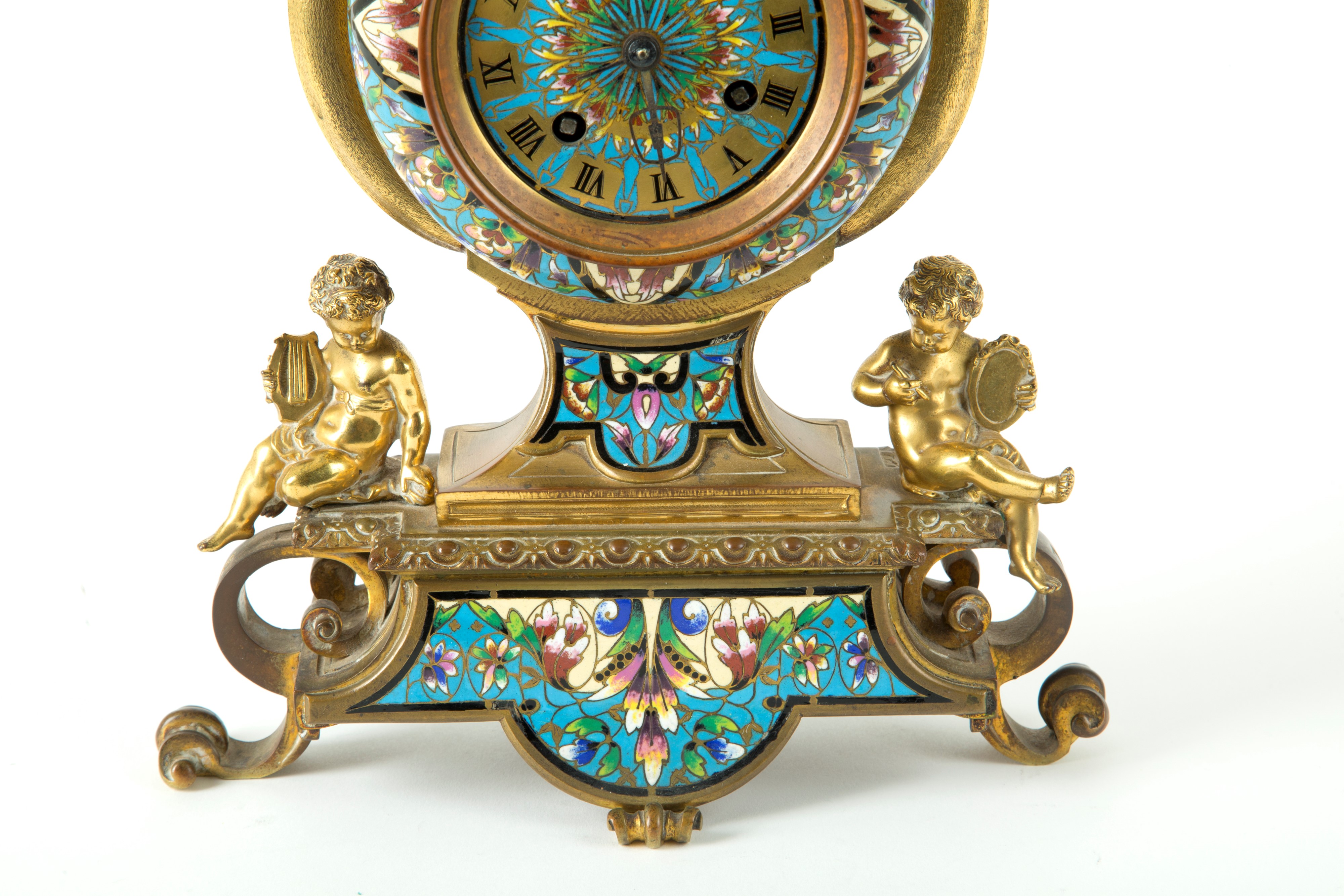 Orologio a Lira in Bronzo