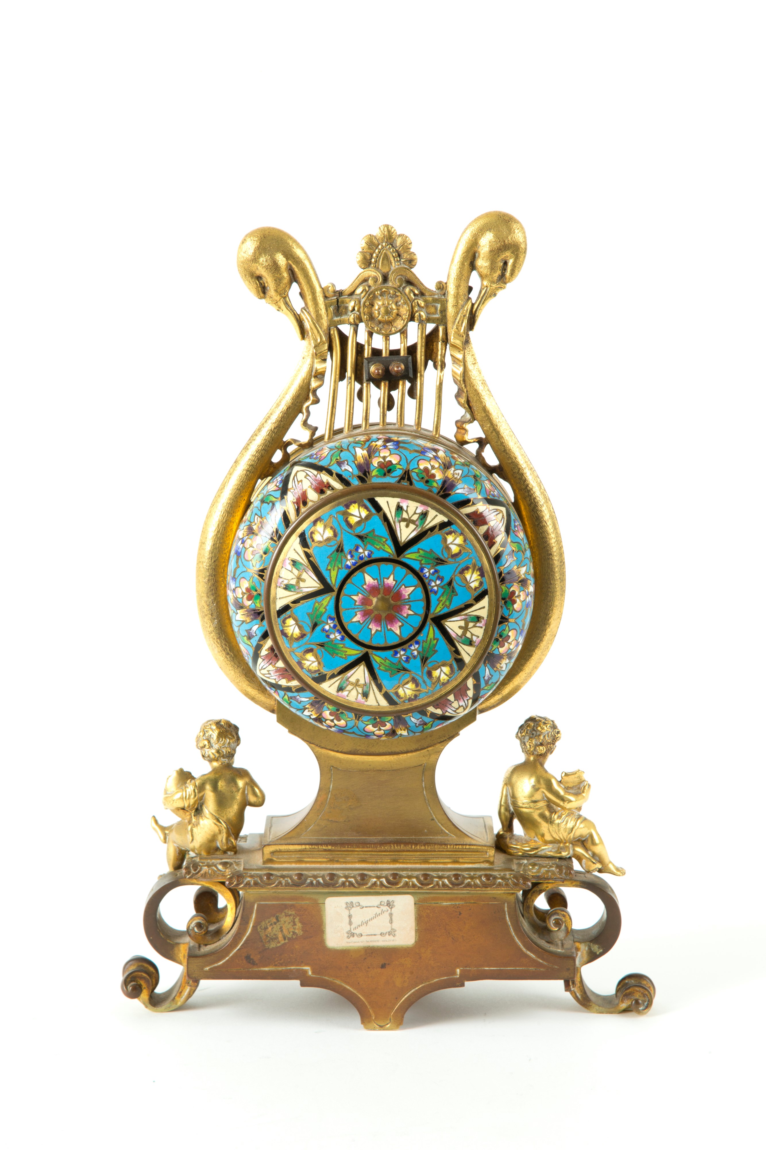 Orologio a Lira in Bronzo