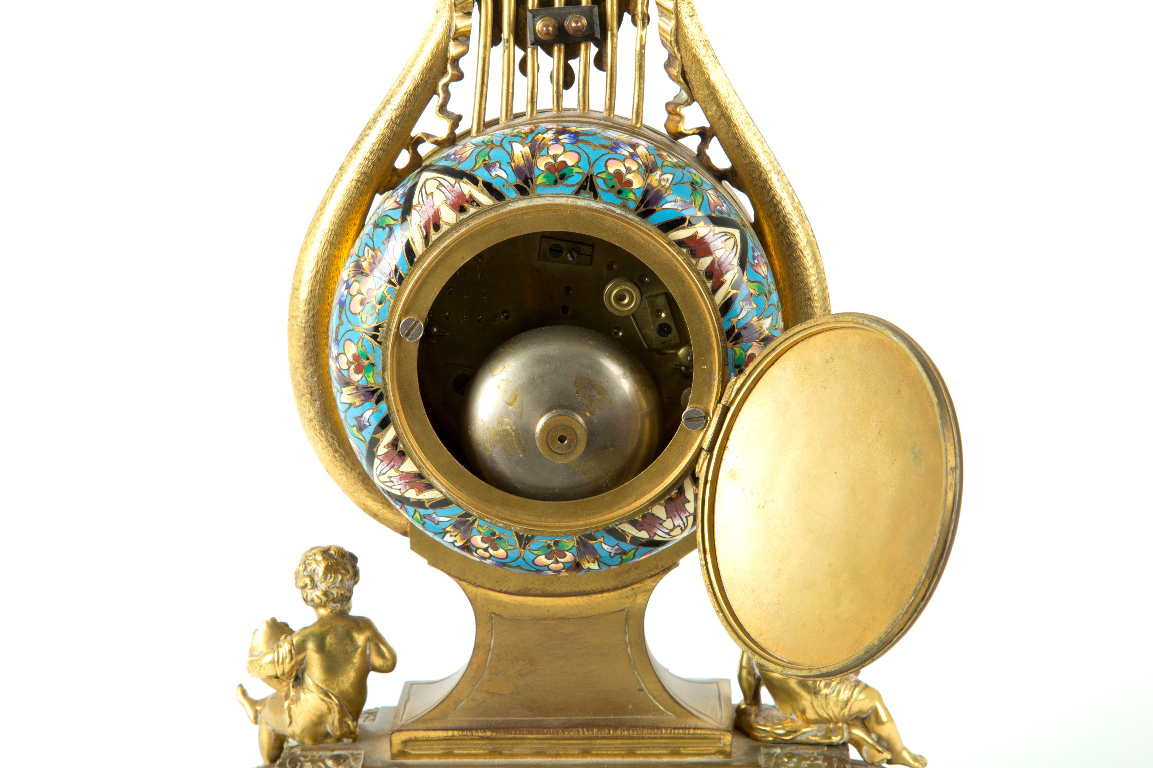 Orologio a Lira in Bronzo