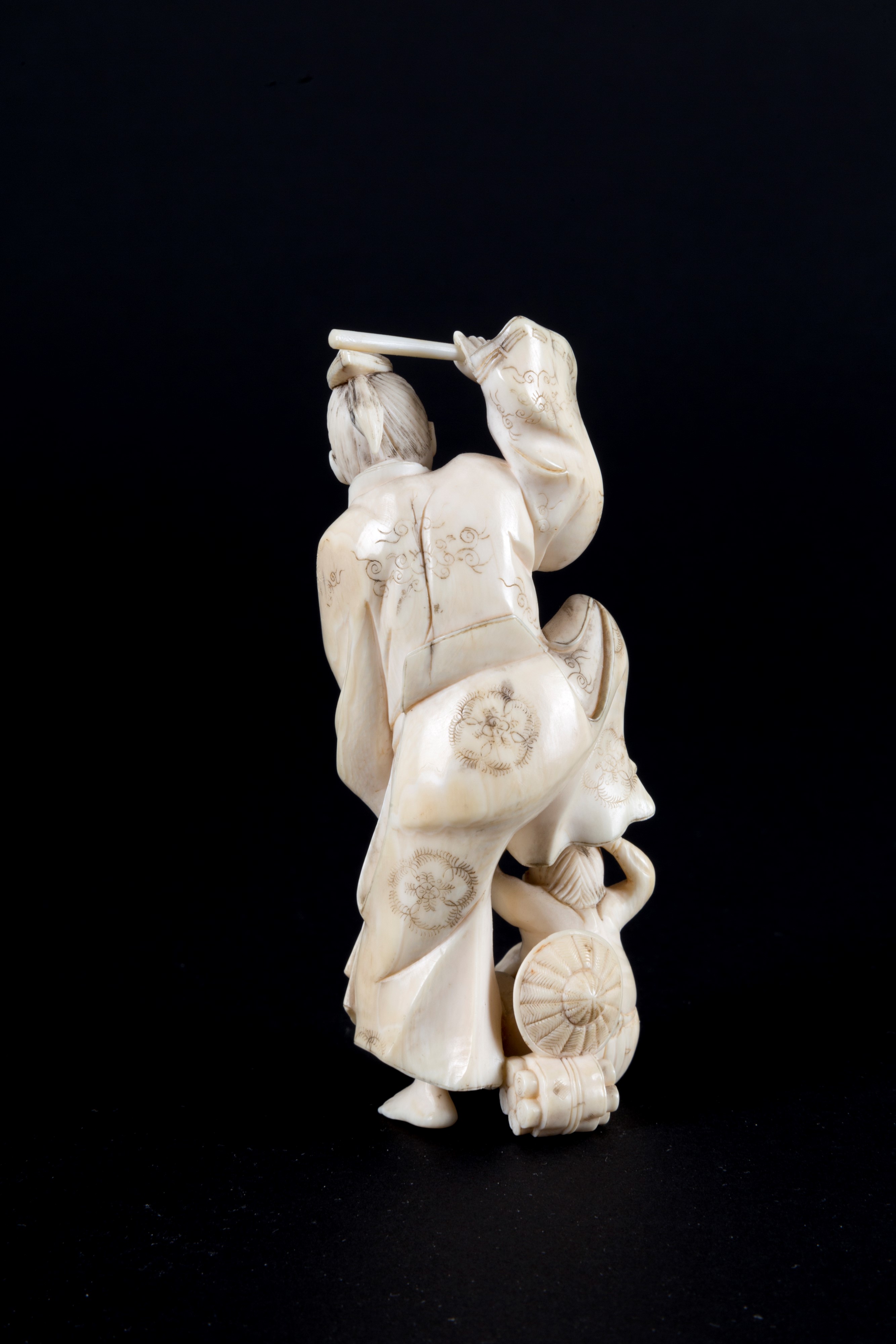 Okimono "UOMO CON ONI"