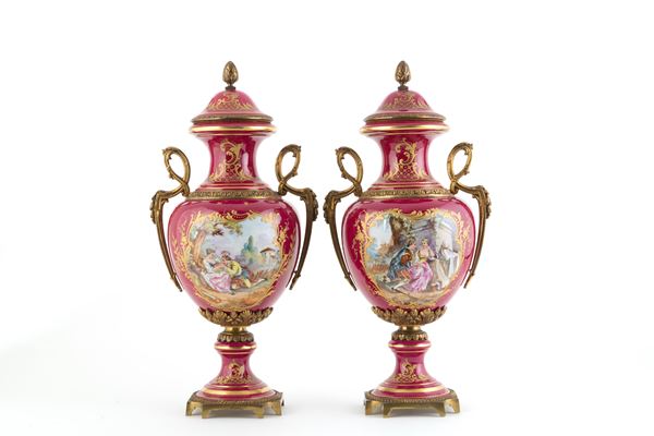 Pair of Sèvres vases