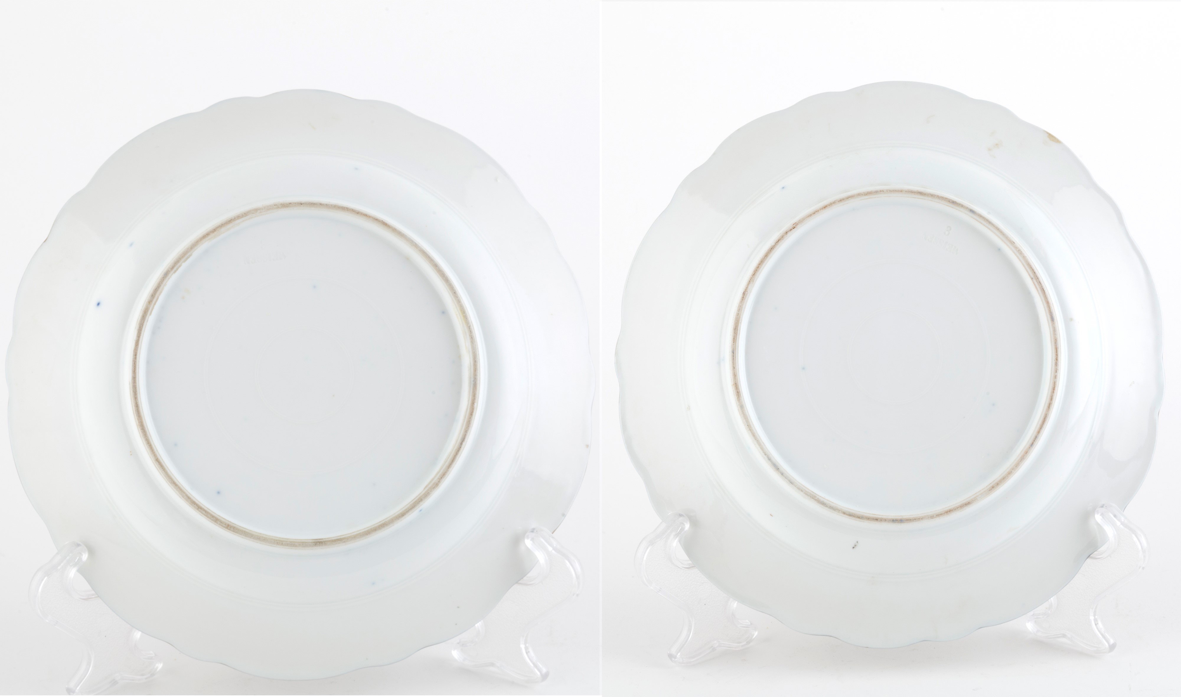 Coppia di piatti in porcellana di Meissen