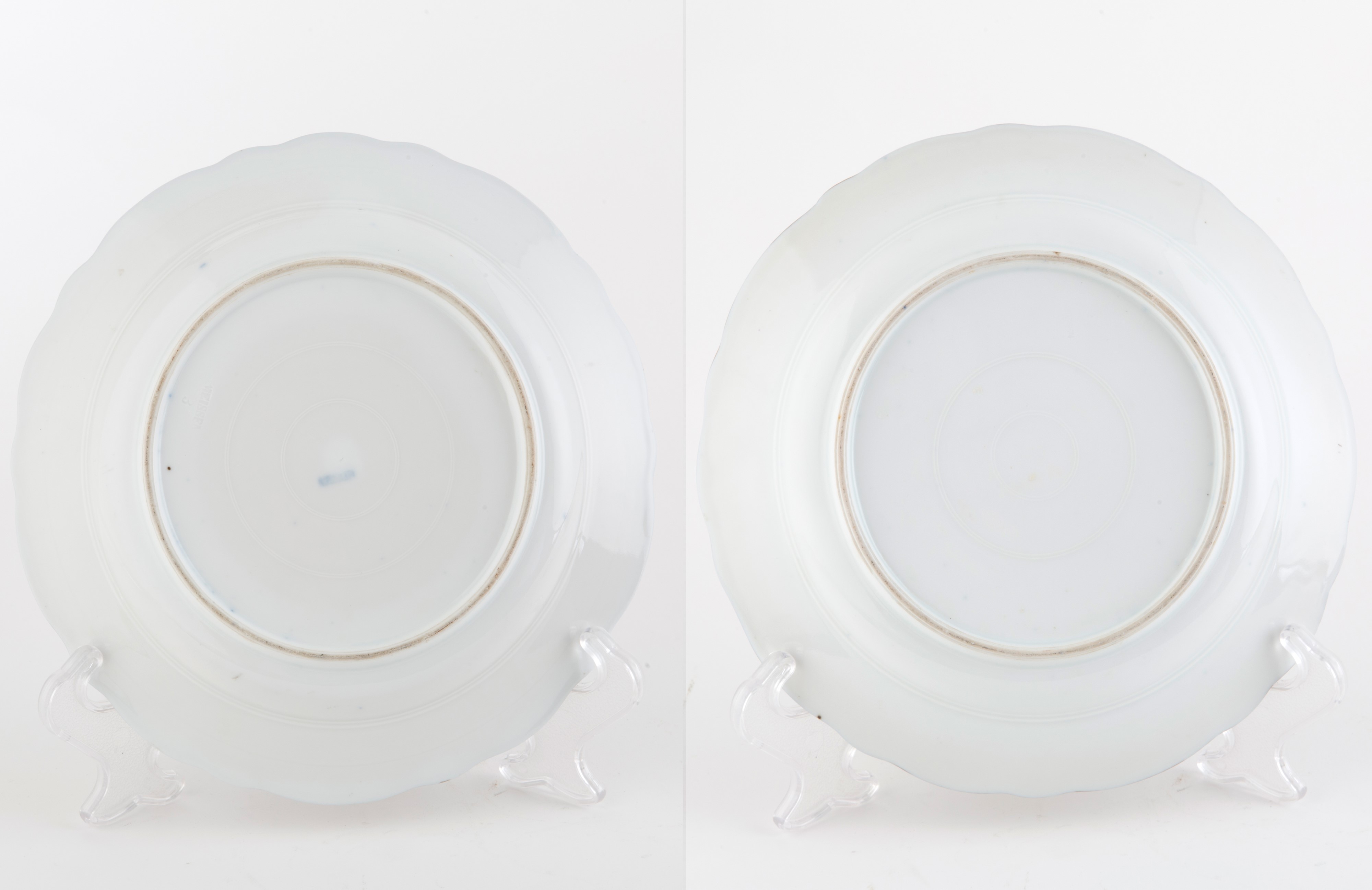 Coppia di piatti in porcellana di Meissen