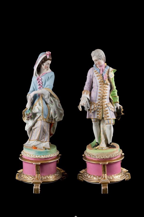 Pair of bisque figures