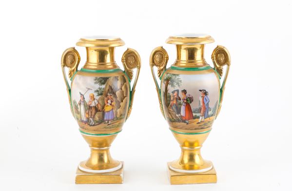 Pair of porcelain vases